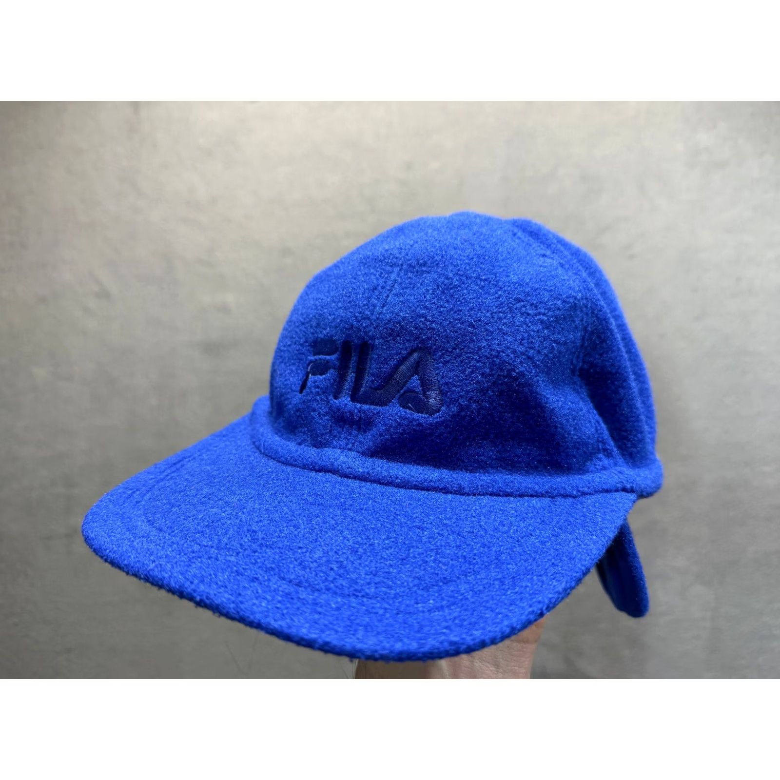Fila vintage FILA Fleece blue cap hat L 58cm Men Baseball Cap 58cm blue FILA cap Mens Cap Size US L / EU 52-54 / 3 - 7 Thumbnail