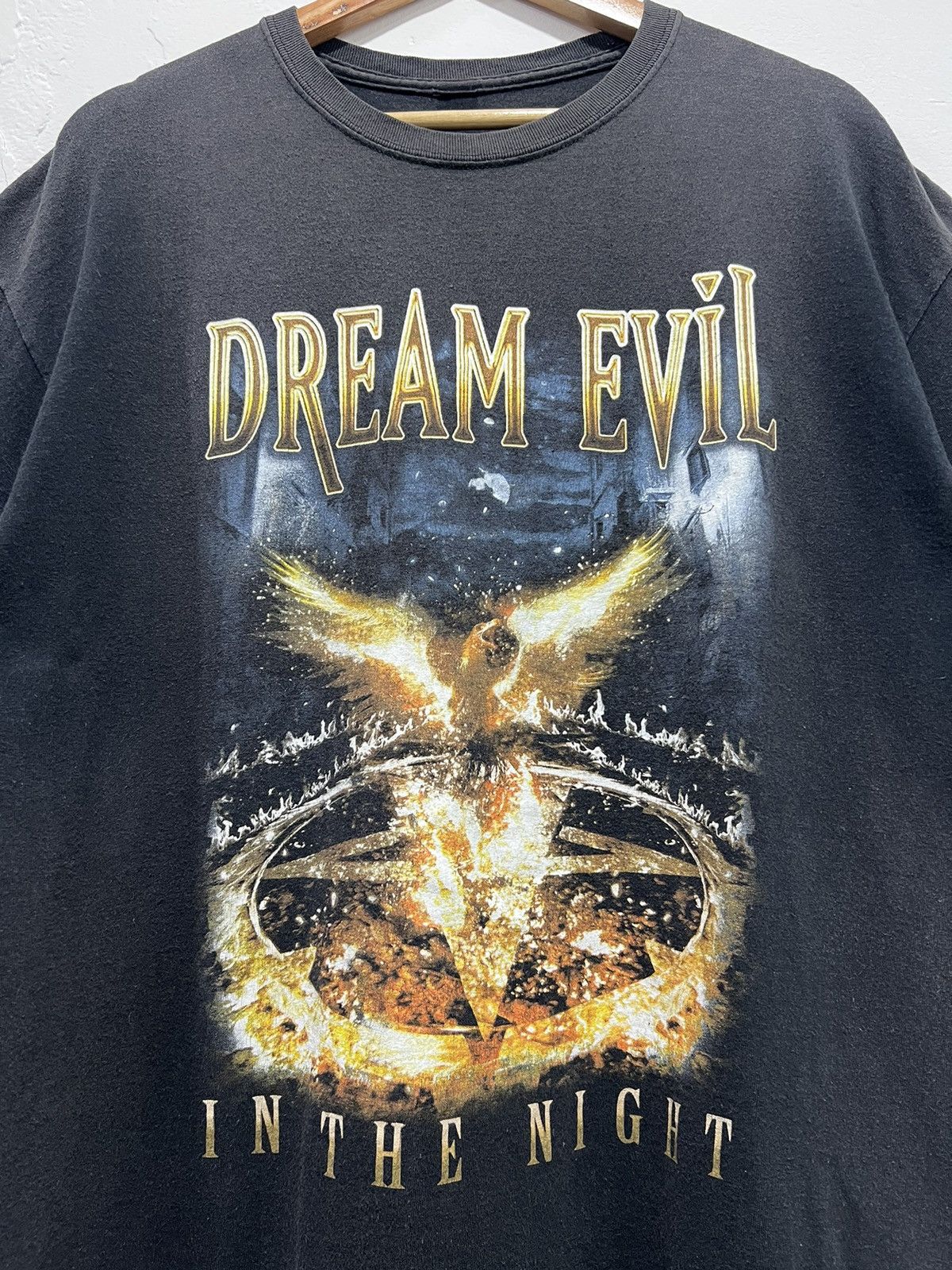 Band Tees × Vintage Vintage Dream Evil Band ‘In The Night’ Album Tshirt Size US XL / EU 56 / 4 - 2 Thumbnail