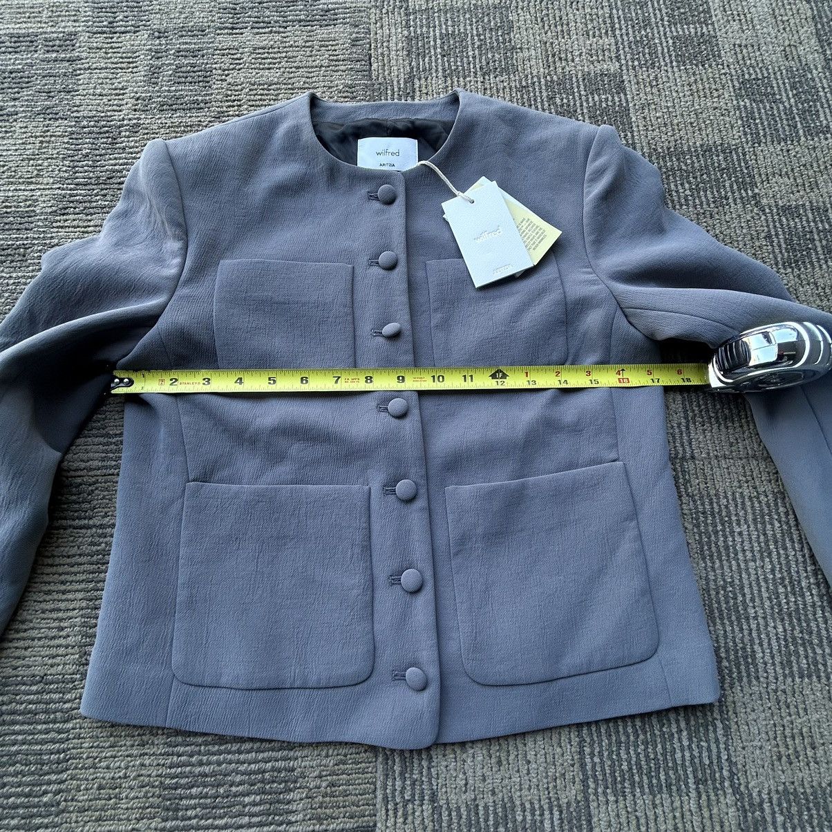 Aritzia Aritzia Wilfred Paradox Crepette Grey Jacket Size XS / US 0-2 / IT 36-38 - 7 Thumbnail