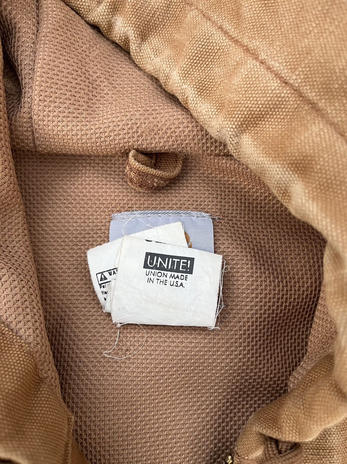 Carhartt Custom Carhartt Jacket Hoodie Sun Faded Distressed Thermal Size US XL / EU 56 / 4 - 8 Thumbnail
