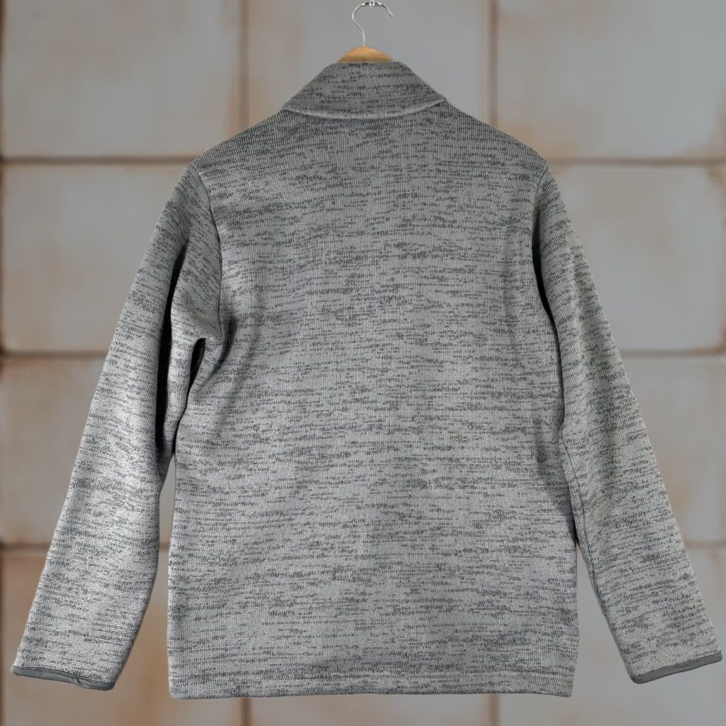 Vintage Criquet Jacket Mens Small Gray Full Zip Mock Neck Chest Pocket Fleece Quilted Stand-Up Collar Zip Snaps Logo Pocket Size US S / EU 44-46 / 1 - 1 Thumbnail