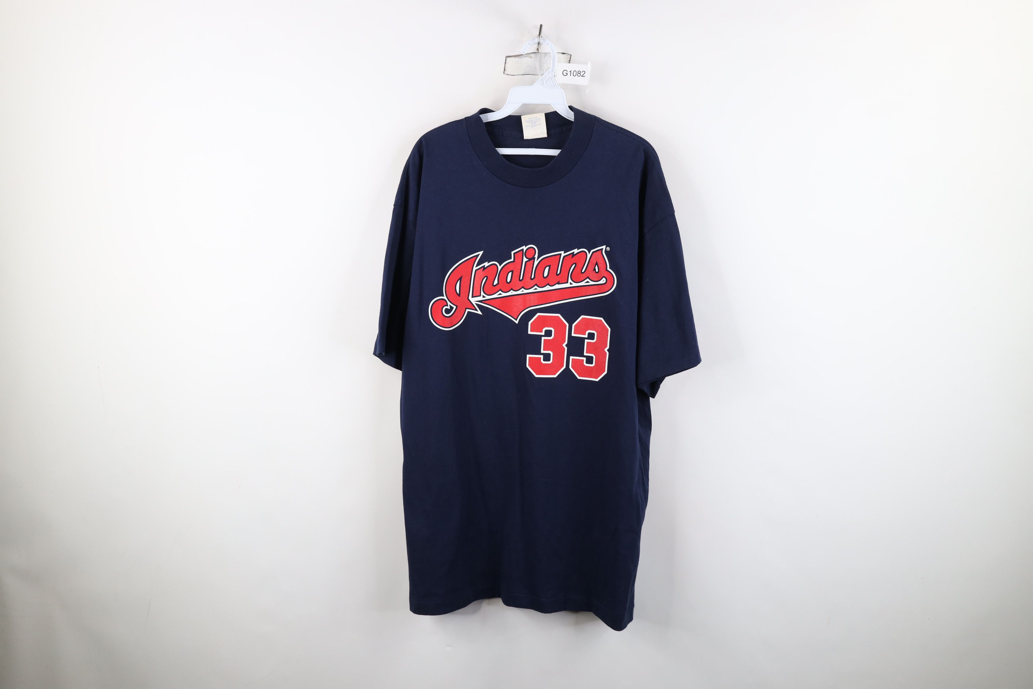 Vintage Vintage 90s Cleveland Indians Baseball Jersey T-Shirt USA Size US XL / EU 56 / 4 - 1 Thumbnail