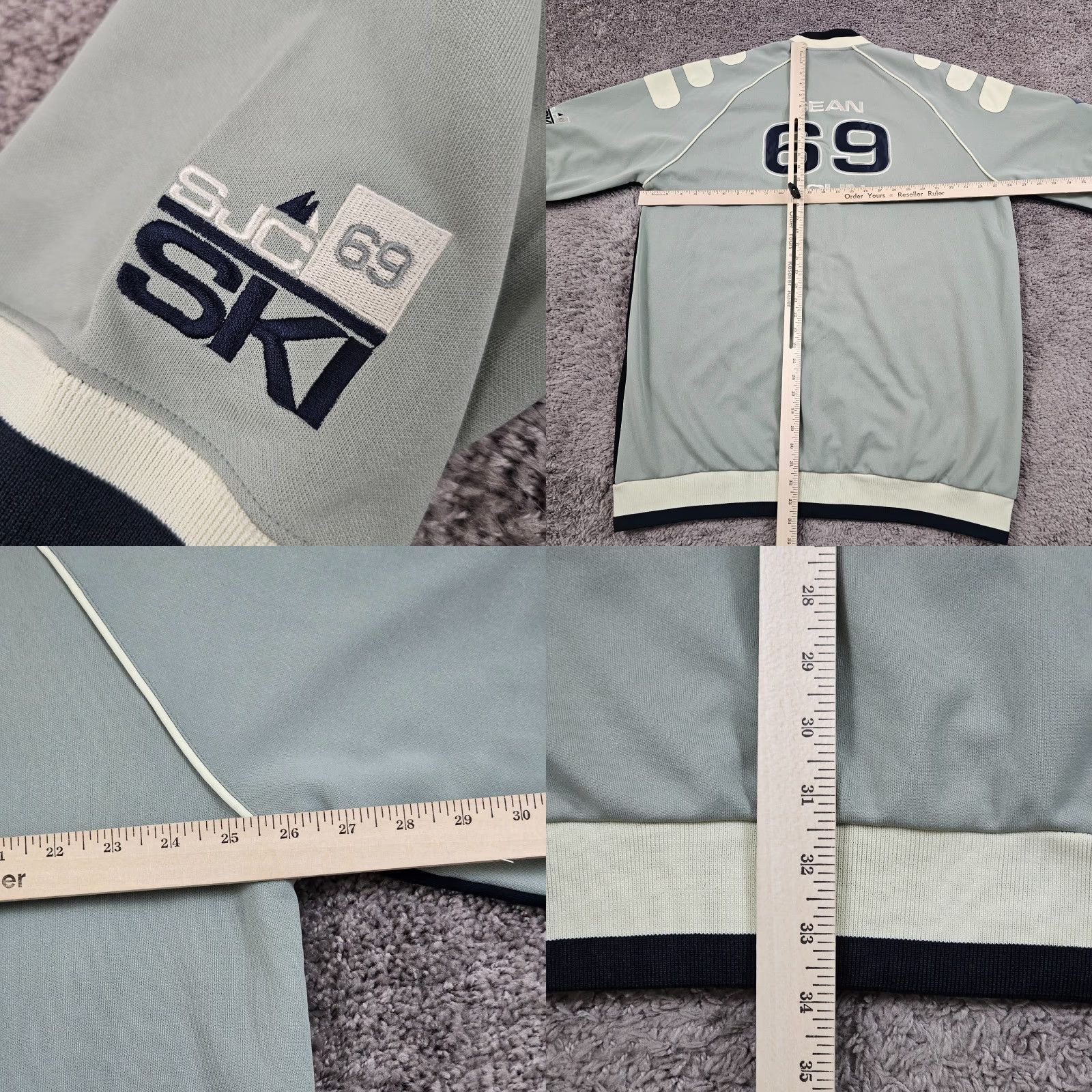 Sean John VINTAGE Sean John Jacket Men 2XL Gray Activewear Full Zip Baseball Y2K Hip Hop Size US XXL / EU 58 / 5 - 8 Thumbnail