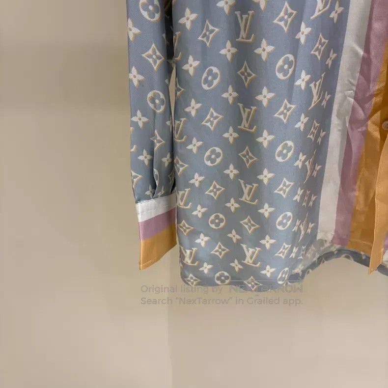 Louis Vuitton Louis Vuitton Monogram full print presbyopic silk shirt Size XS / US 0-2 / IT 36-38 - 5 Thumbnail