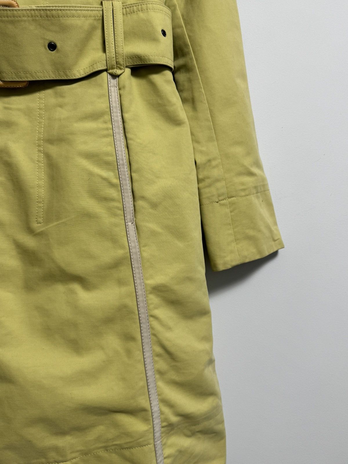 Diesel Diesel Vintage 90s Cotton Trench Coat Y2K Lemon Sz S Size S / US 4 / IT 40 - 4 Thumbnail