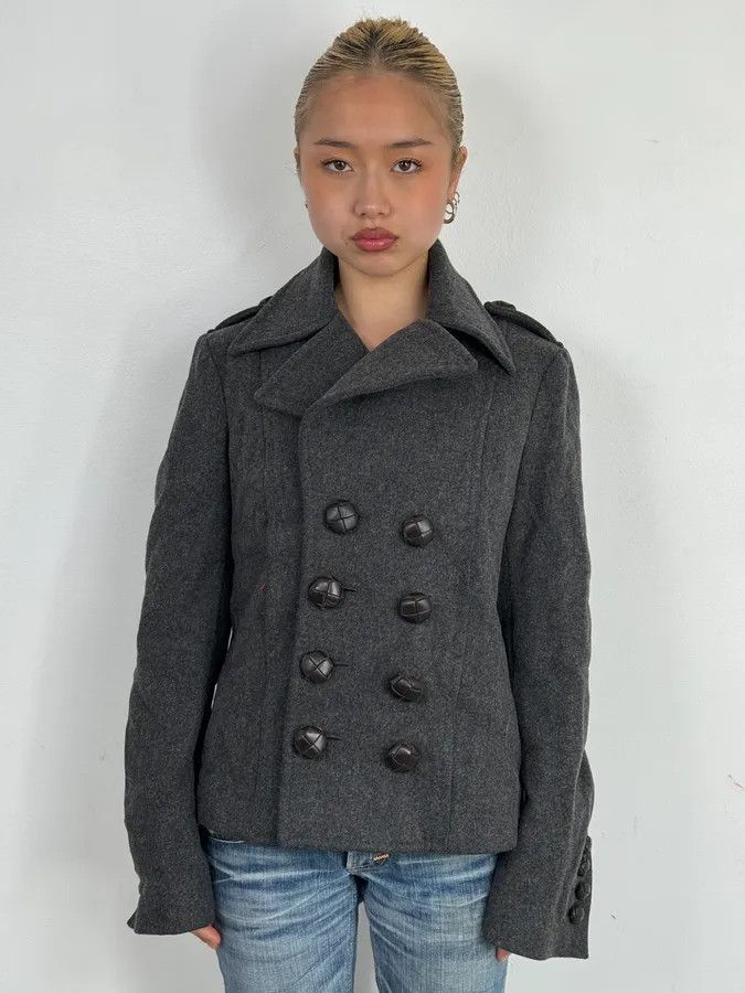Dsquared2 AW2009 Dsquared2 Grey Wool Buttoned Officer Jacket Size M / US 6-8 / IT 42-44 - 3 Thumbnail