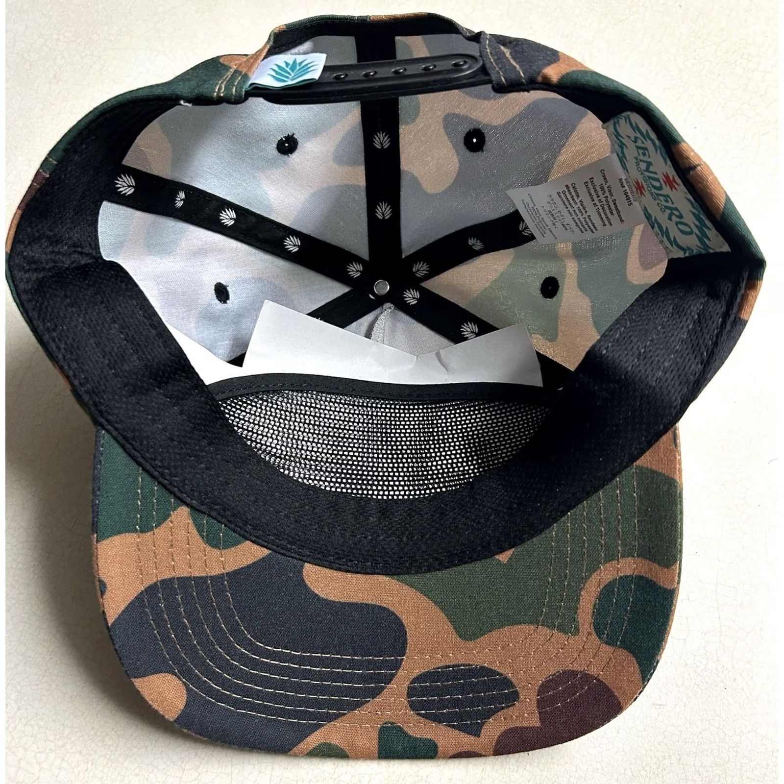 Vintage Sendero Provisions Co. Texas Camo Adjustable Snapback Hat Cap NWOT Size ONE SIZE - 7 Thumbnail