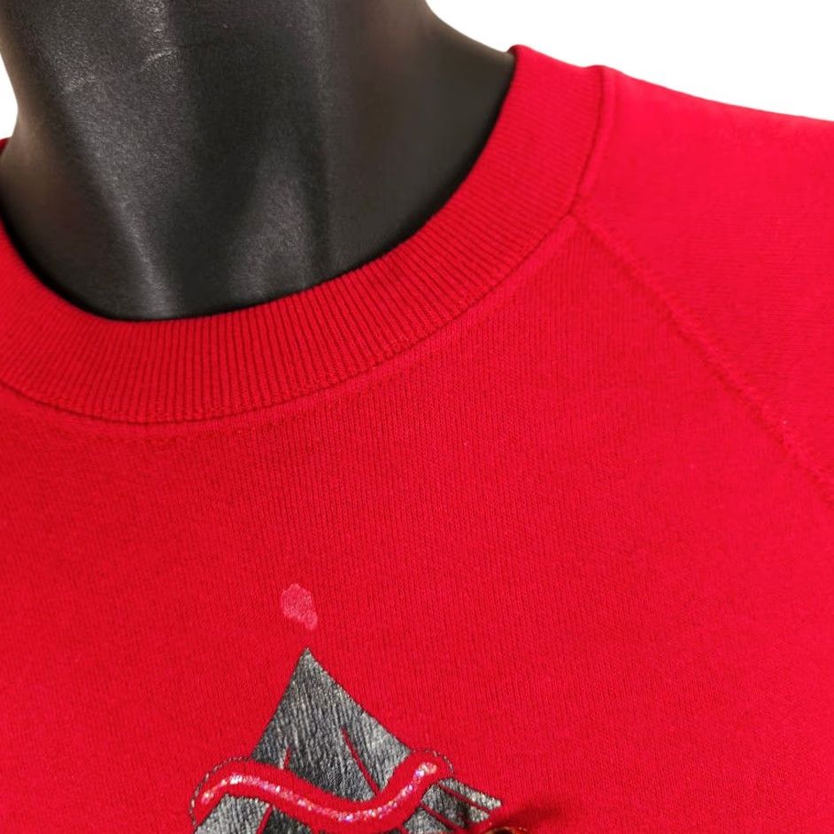 Lee VINTAGE Lee Christmas Tree Sweatshirt Mens Large Red Holiday Made In USA Shirt Size US L / EU 52-54 / 3 - 5 Thumbnail