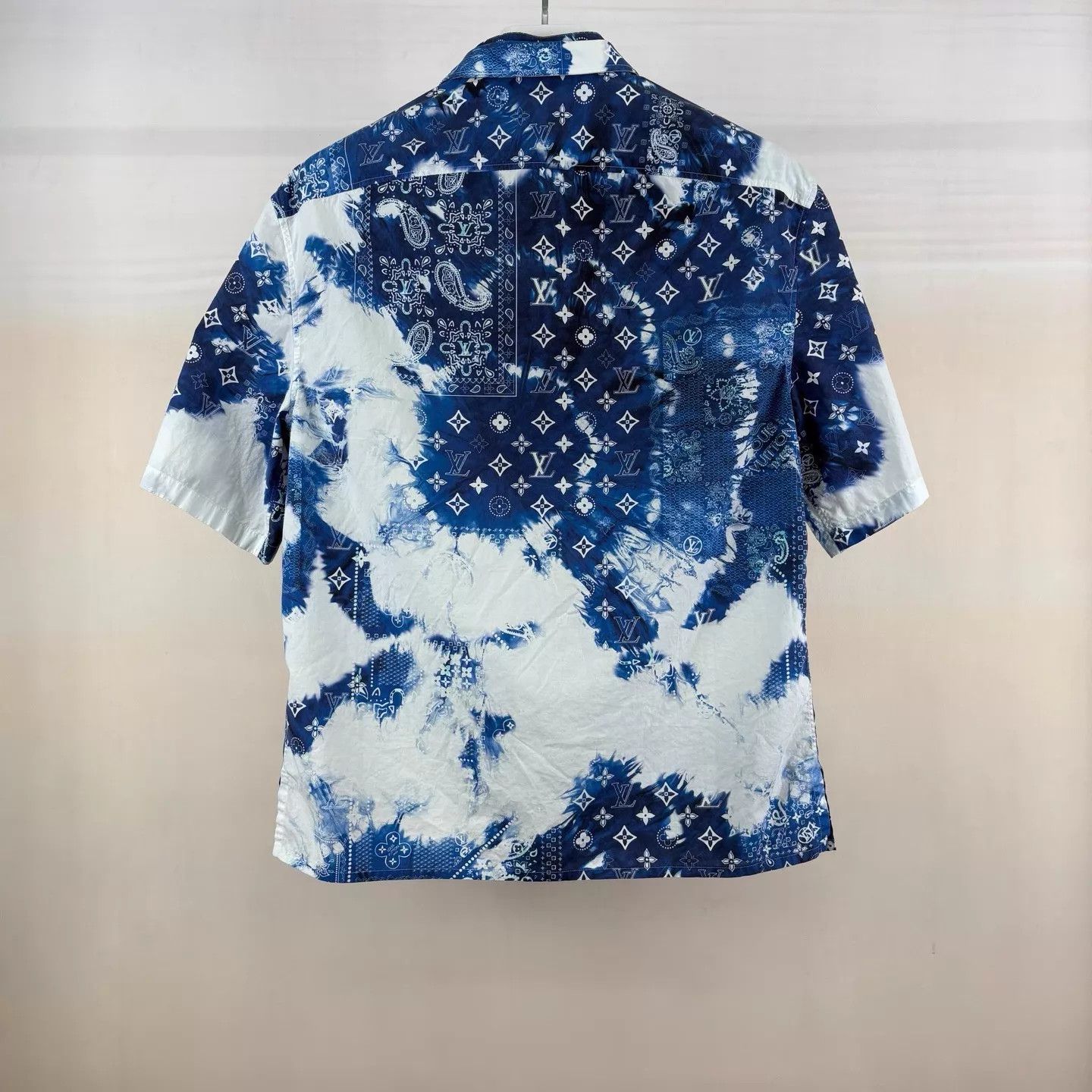Louis Vuitton LV Cashew Ink Blue White Short Sleeve Shirt M New Size US M / EU 48-50 / 2 - 2 Thumbnail