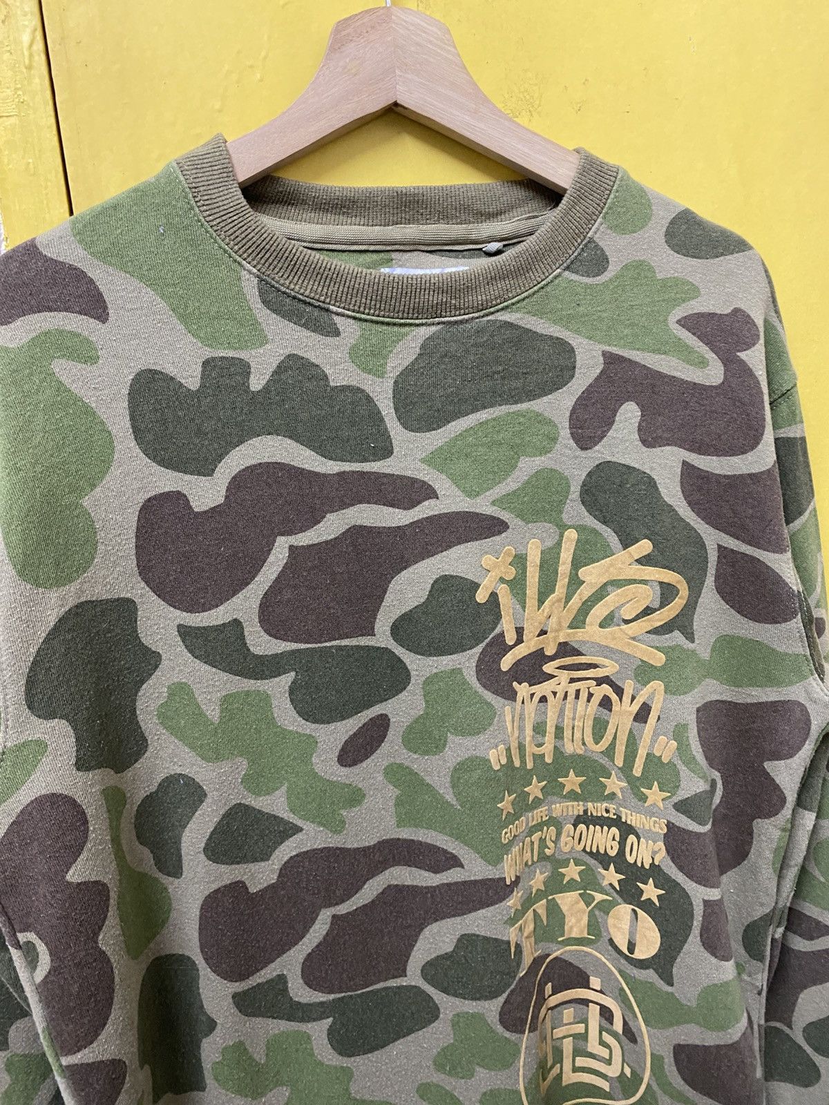 The Unbranded Brand ILLS Camo Sweatshirt Crewneck Size US M / EU 48-50 / 2 - 4 Thumbnail
