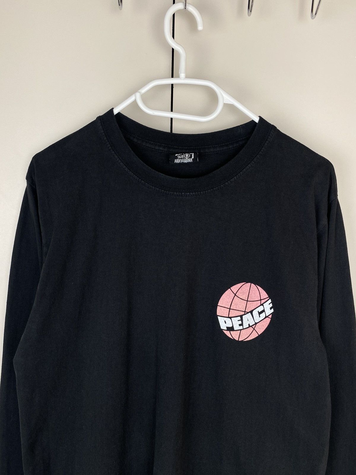 Stussy Rare Vintage Stussy T-Shirt Peace Long Sleeve Y2K Big Logo Size US S / EU 44-46 / 1 - 6 Thumbnail