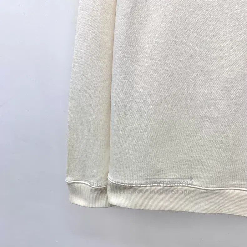 Loewe Loewe Beige logo embossed cotton hooded drawstring long-sl Size US M / EU 48-50 / 2 - 4 Thumbnail