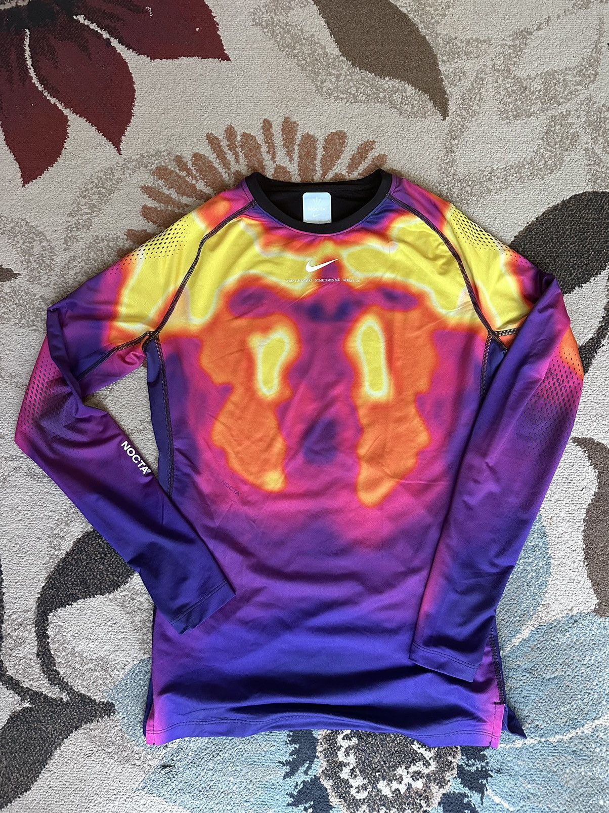 image of Drake x Nike Nocta Long sleeve Base Layer Top in Purple, Men's (Size Medium)
