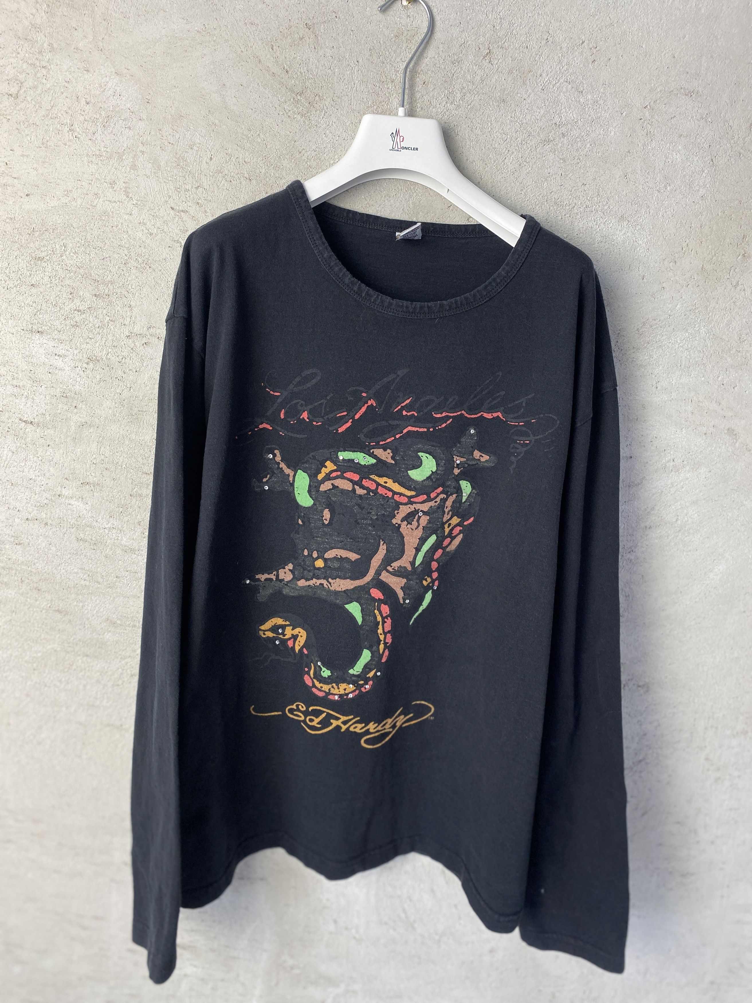Ed Hardy Ed Hardy big logo long sleeve t-shirt tee y2k 00s Size US XXL / EU 58 / 5 - 1 Thumbnail