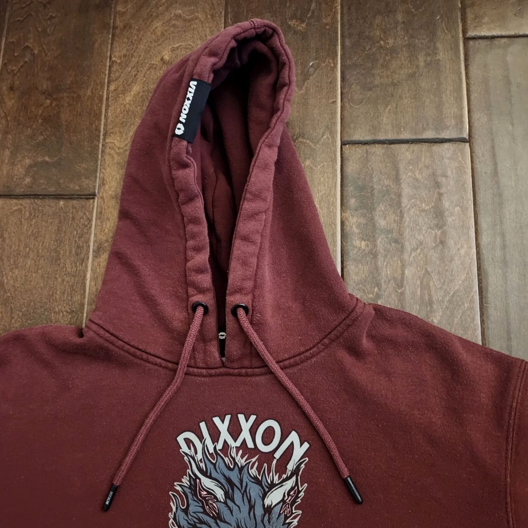 Vintage Vixxon Women Hoodie Pullover Long Sleeve Regular Fit Burgundy Motorcycle Outdoor Winter Spring Fall Womens S Size S / US 4 / IT 40 - 6 Thumbnail
