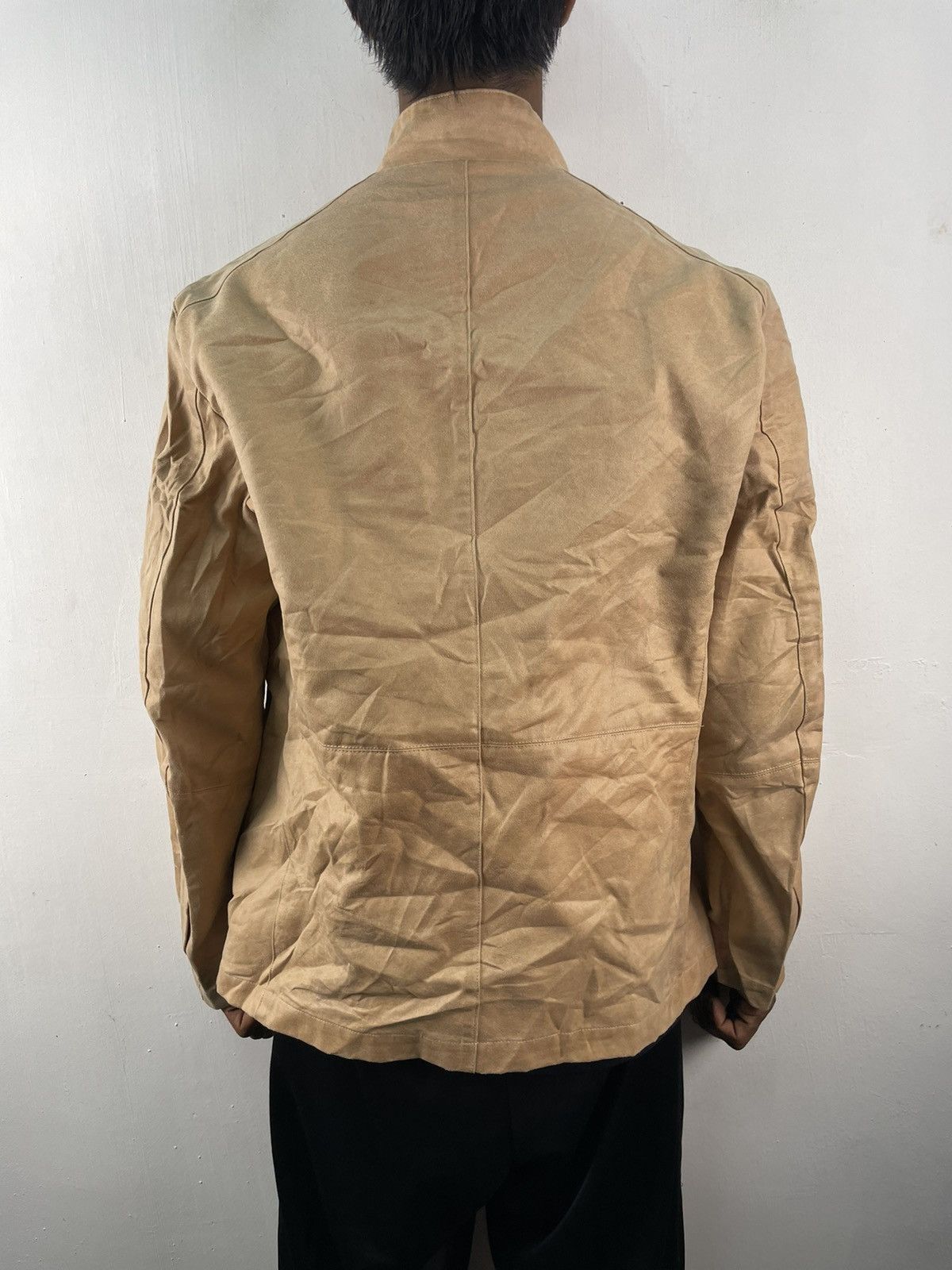Genuine Leather Vintage Elle Paris Homme Leather Suede Jacket Motorcyle Size US L / EU 52-54 / 3 - 3 Thumbnail