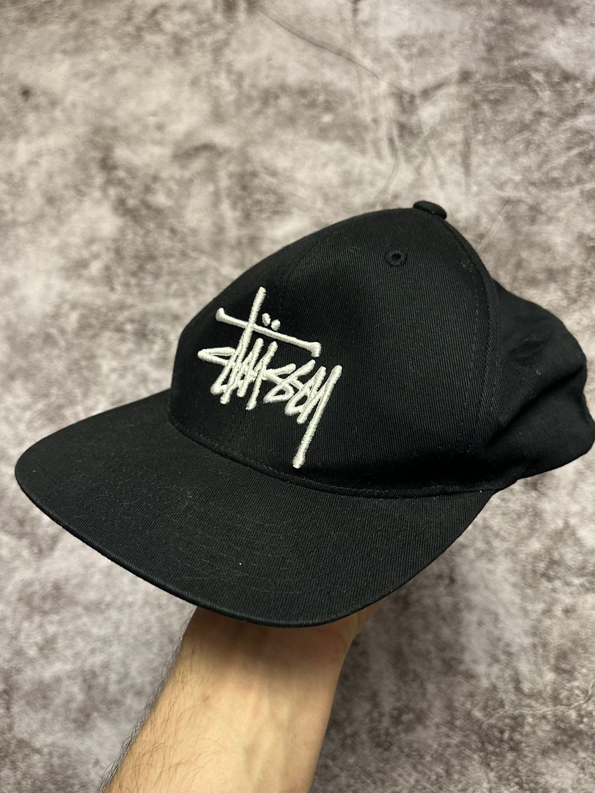 Stussy Stussy basic cap black vintage streetwear OS Size ONE SIZE - 3 Thumbnail