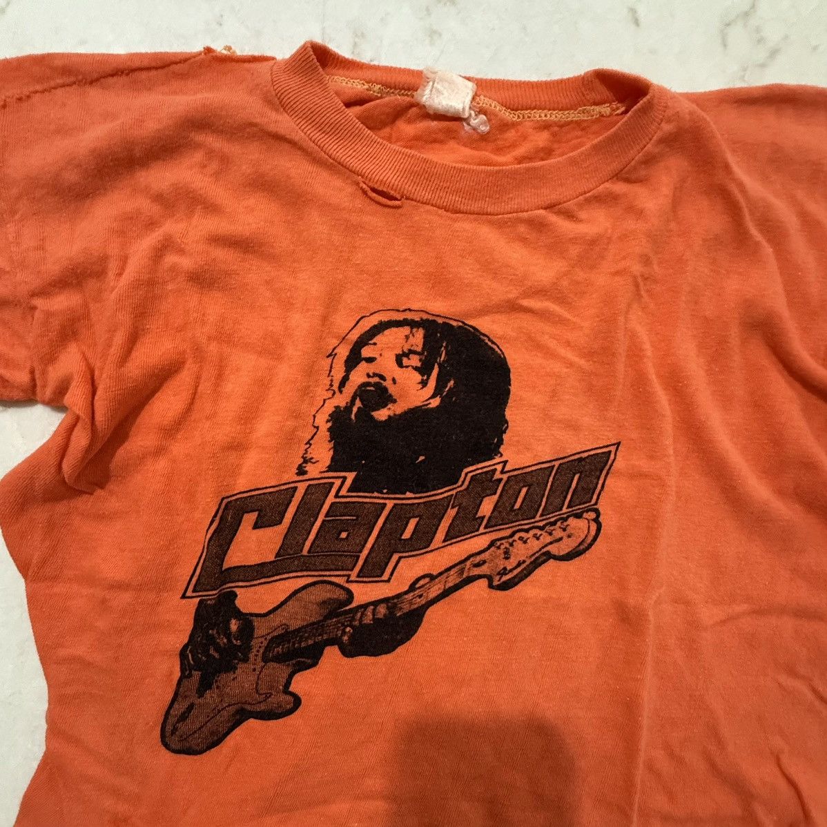 Vintage Eric Clapton Very Rare Vintage T - Shirt -Woman’s Small Size US XXS / EU 40 - 2 Thumbnail