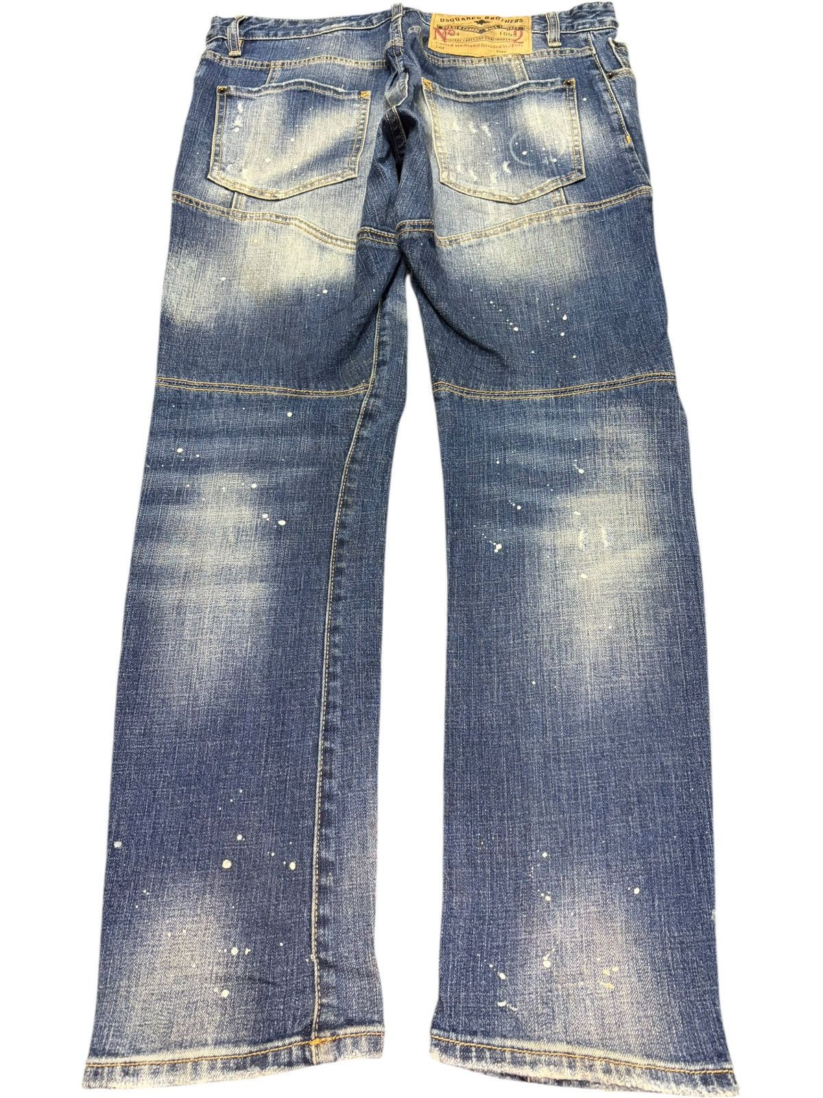 Dsquared2 Vintage Dsquared Bleached Wash Distressed Jeans Size 33" - 2 Thumbnail
