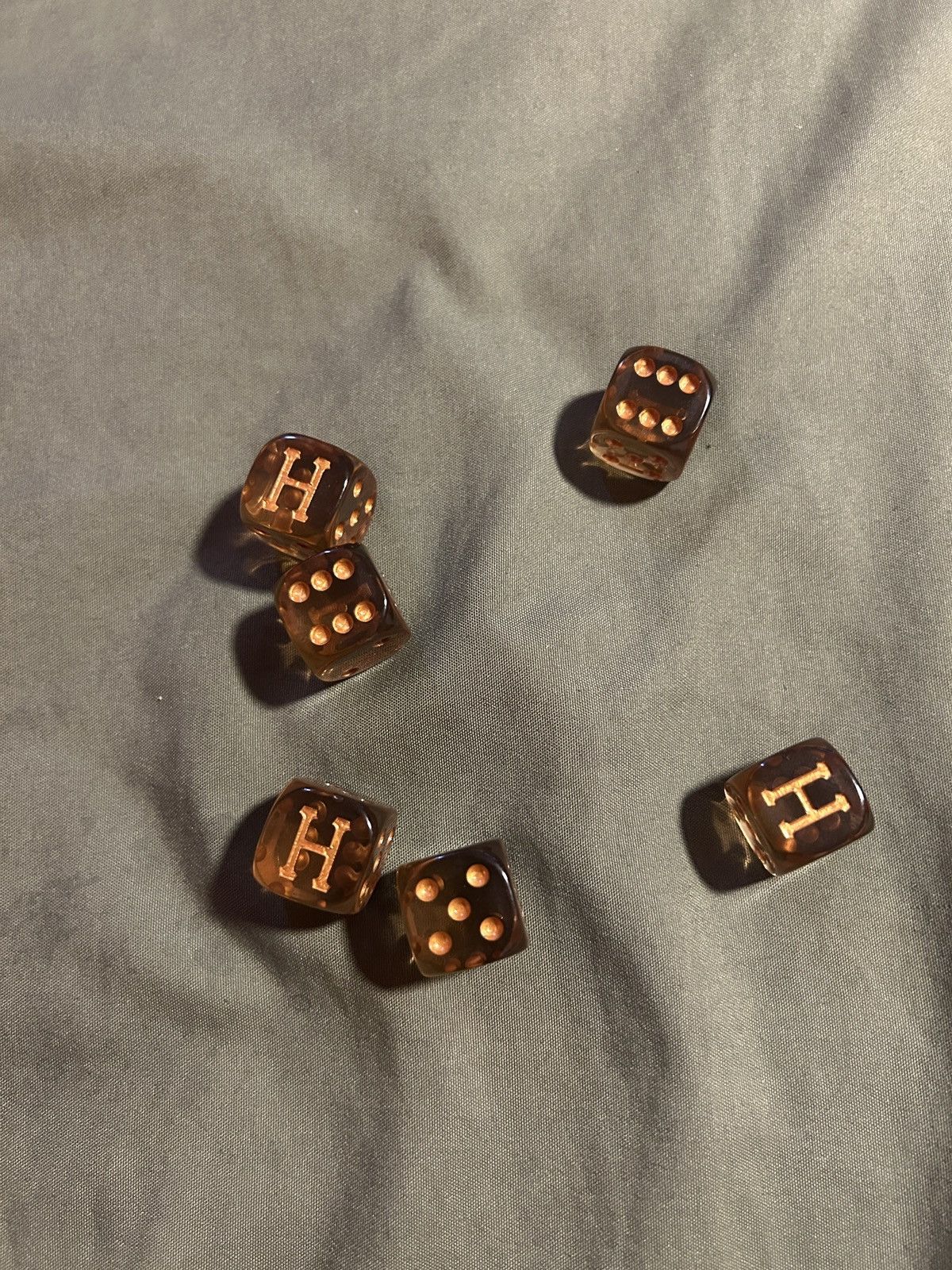 Huf HUF Worldwide Luxury Dice set of 6 Amber Size ONE SIZE - 7 Thumbnail