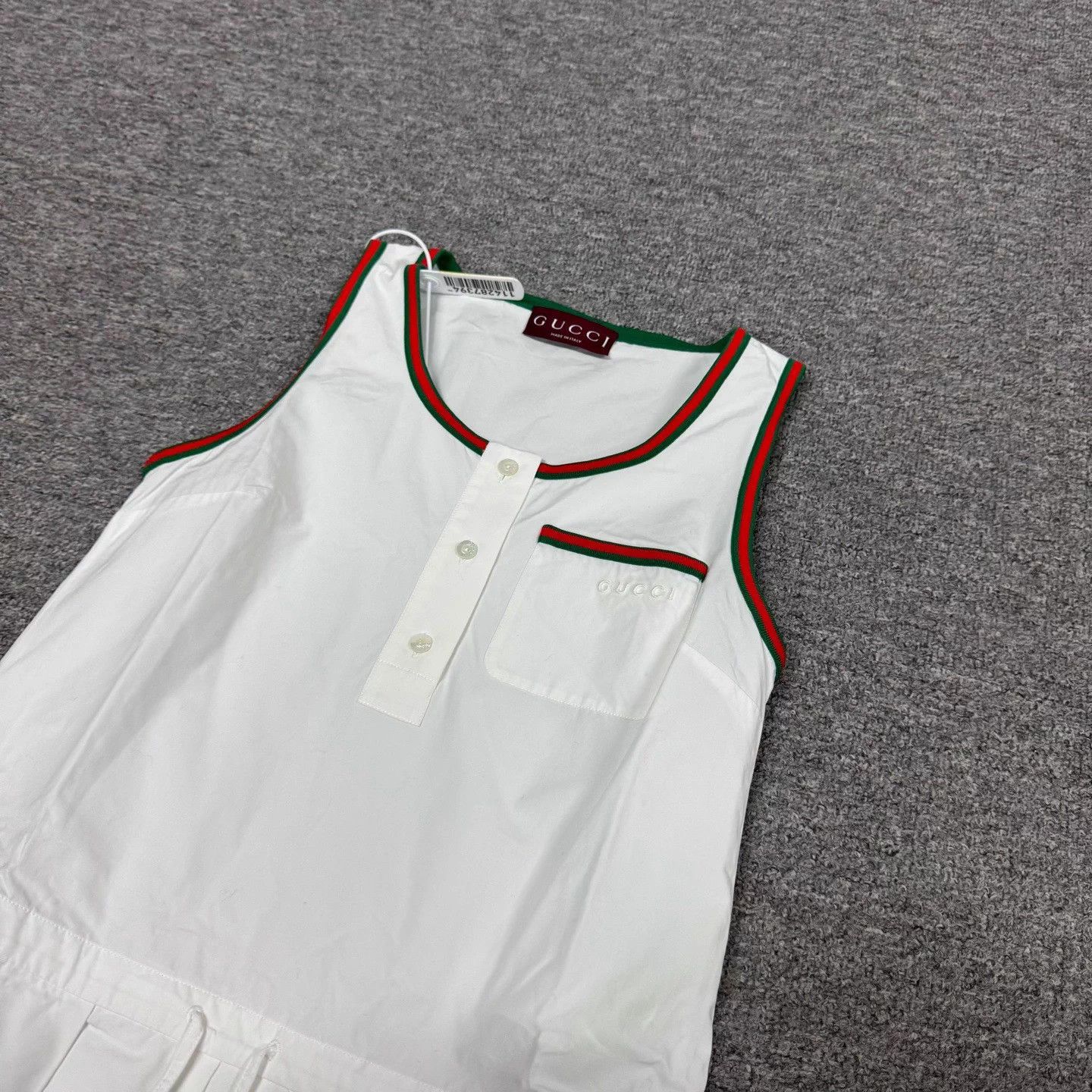 Gucci Gucci new red green stripe cami dress 36 mint Size XS / US 0-2 / IT 36-38 - 5 Thumbnail