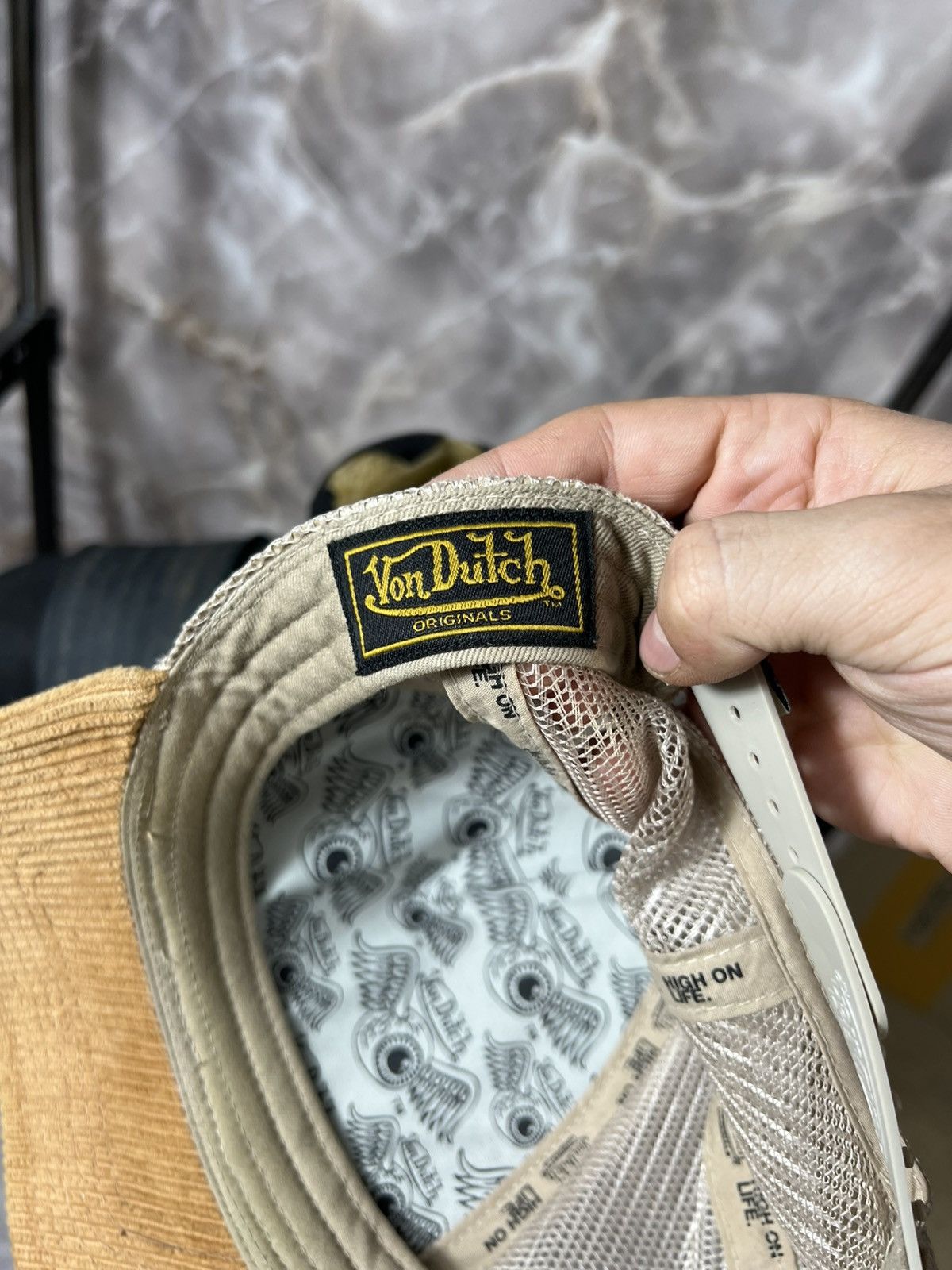 Von Dutch Vintage Von Dutch Corduroy Mesh Y2kCap Size ONE SIZE - 7 Thumbnail