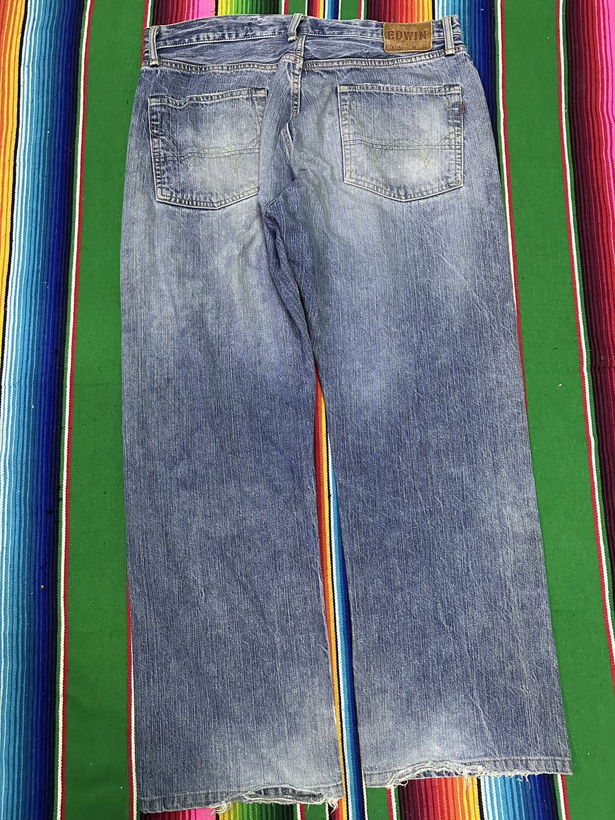 Japanese Brand 💥Edwin Selvedge💥 Crazy Design Edwin Selvedge💥 Size US 36 / EU 52 - 6 Thumbnail