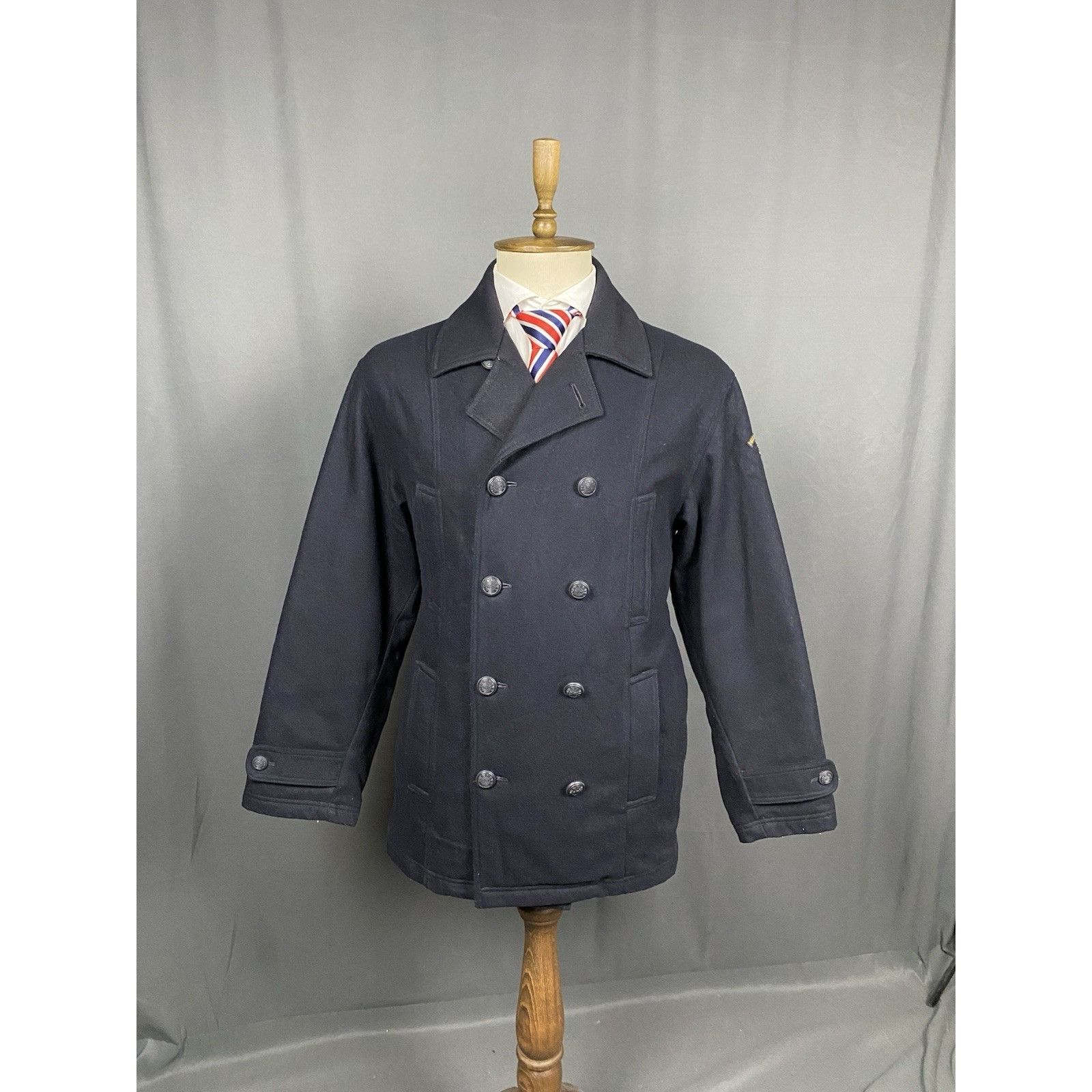 Paul & Shark Paul&Shark Vintage Blue Wool Double Breasted Insulated Yacht Size US S / EU 44-46 / 1 - 3 Thumbnail