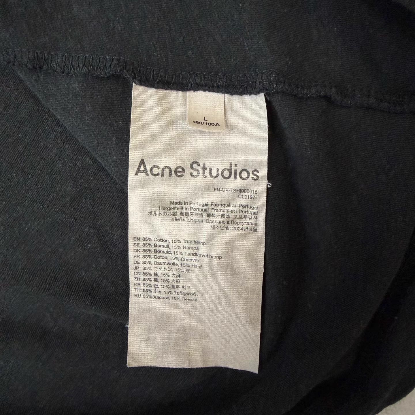 Acne Studios Acne 1996 Collection Black Washed Faded Long Sleeve Q10 Size US L / EU 52-54 / 3 - 5 Thumbnail