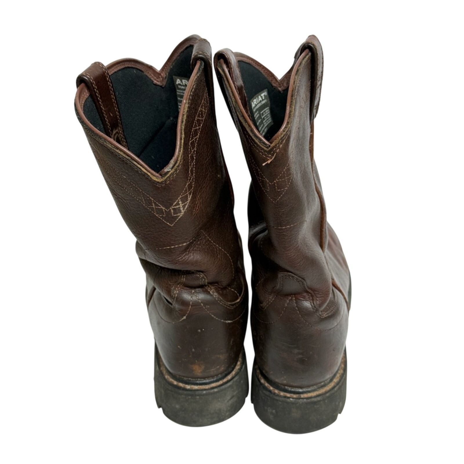 Ariat Ariat Sierra Men's Brown Waterproof Leather Work Boots 12EE Size US 12 / EU 45 - 4 Thumbnail