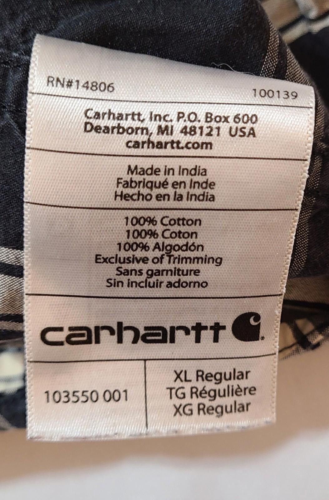 Carhartt Carhartt Short Sleeve Shirt Mens Size XL Plaid Relaxed Size US XL / EU 56 / 4 - 7 Thumbnail