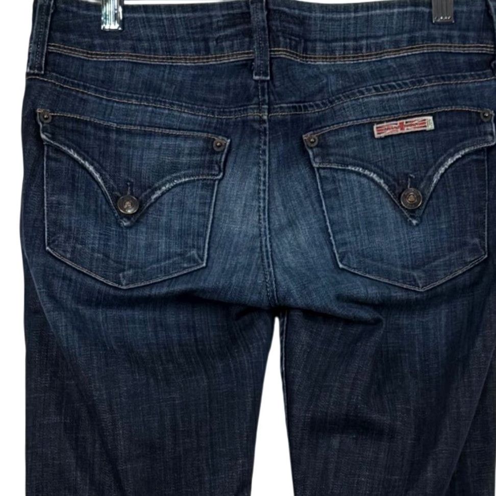 Hudson Hudson Jeans Skinny Straight Dark Wash 27 5-Pocket Denim Blue Regular Waist 30 Inseam 30 No Vintage Womens Jeans Size 27" / US 4 / IT 40 - 3 Thumbnail