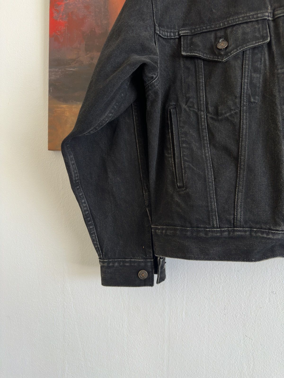 Levi's Vintage Levis Washed Black Denim Jacket Size S Size US S / EU 44-46 / 1 - 4 Thumbnail