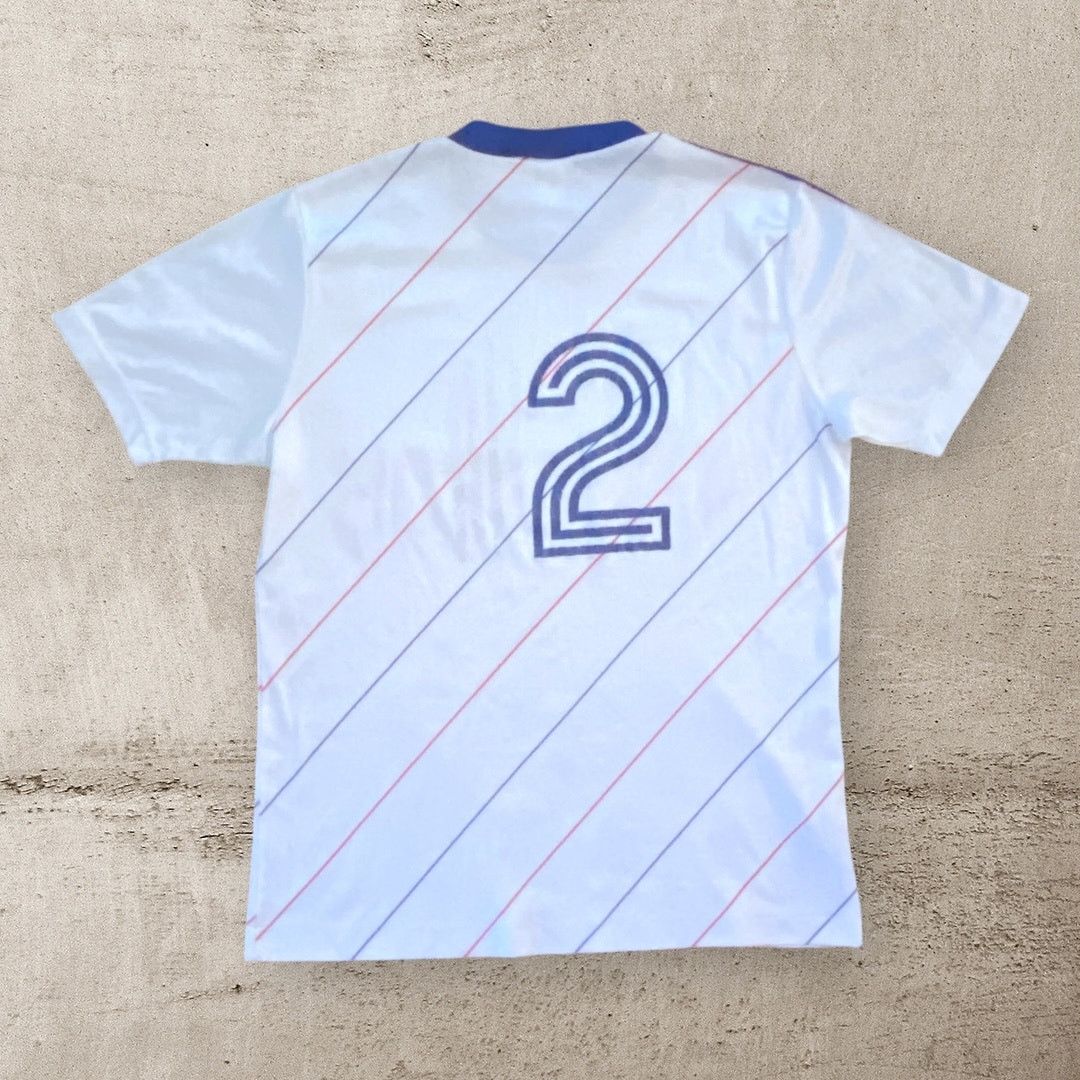 Adidas × Vintage Vintage 80s Adidas Knossos Soccer Football Faded Jersey Size US L / EU 52-54 / 3 - 2 Thumbnail