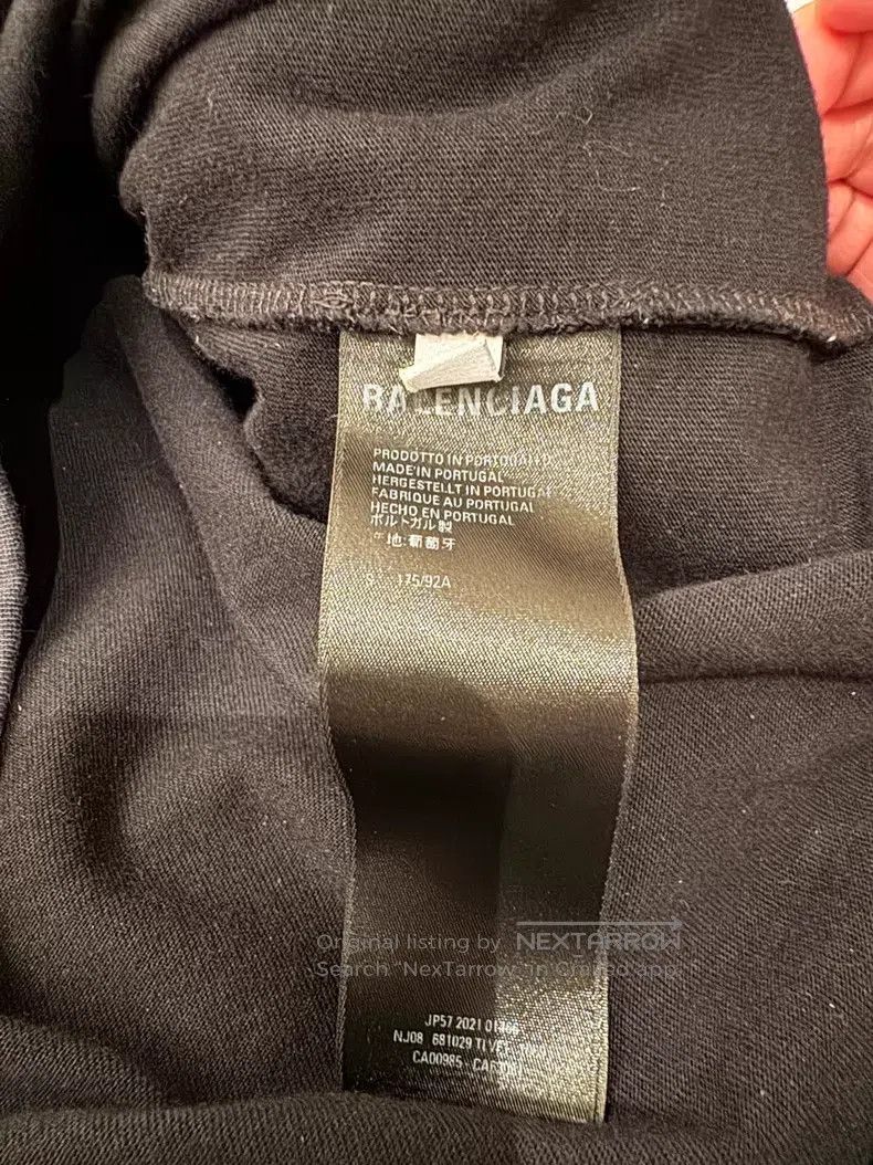 Balenciaga Balenciaga Printed Fake Two-Piece Hooded Sweatshirt Size US S / EU 44-46 / 1 - 5 Thumbnail