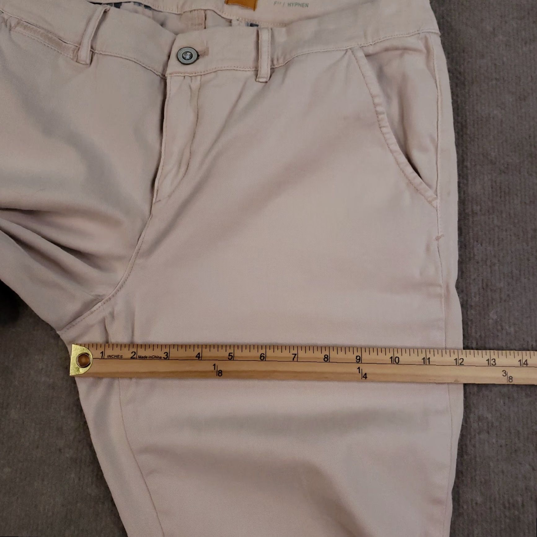 Vintage Pilcro And The Letterpress Pants Mens 31 Beige Slim Fit Hyphen Chino Classic Size 24" / US 00 / IT 34 - 5 Thumbnail