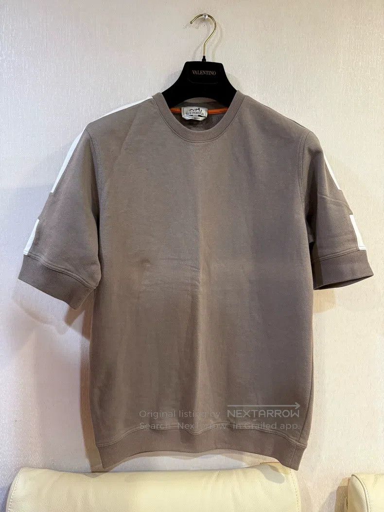 Hermes Hermes Gray short-sleeve T-shirt Size L / US 10 / IT 46 - 1 Thumbnail