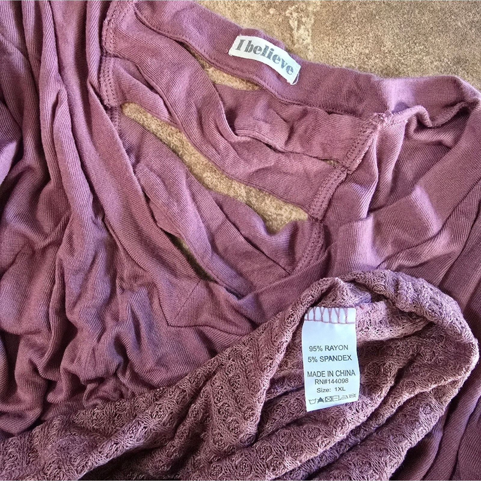 Other Dust Pink | I BELIEVE | Detailed Long Sleeve Size XL / US 12-14 / IT 48-50 - 3 Thumbnail
