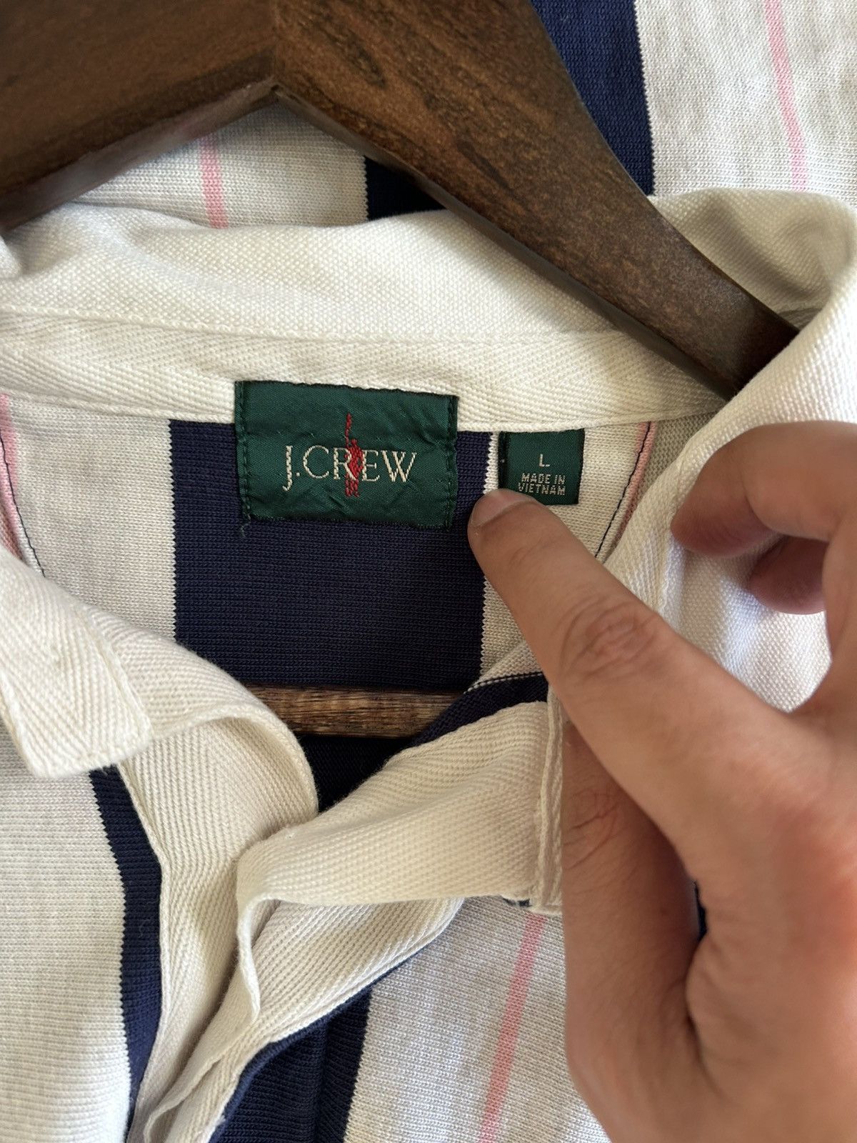 J.Crew J. Crew Men's long sleeve rugby polo - Size L Size US L / EU 52-54 / 3 - 4 Thumbnail