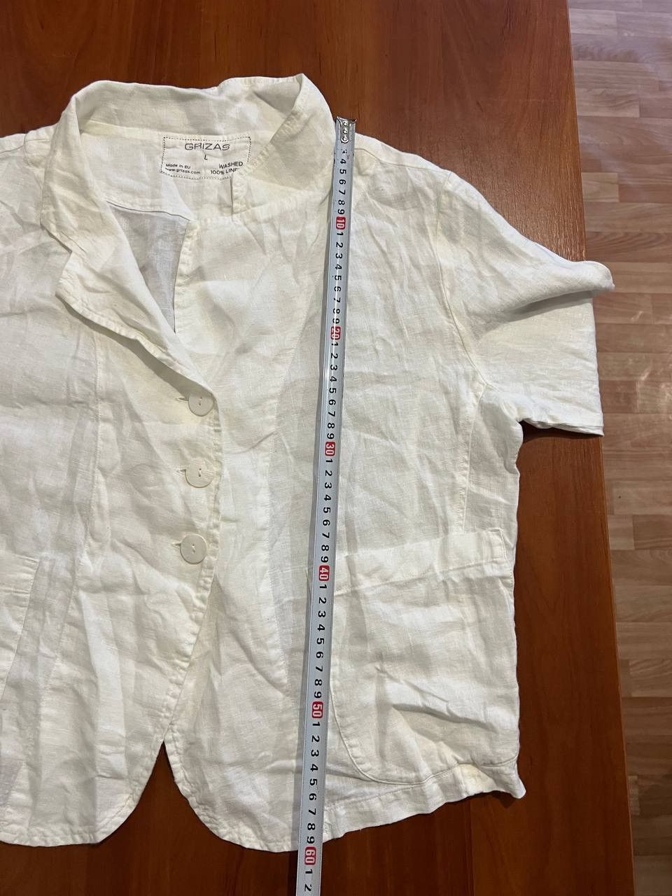 Japanese Brand GRIZAS LINEN WHITE RELAXED FIT BLAZER JACKET JAPANESE SIZE L Size L / US 10 / IT 46 - 14 Thumbnail