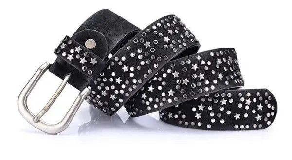 Japanese Brand Masuda x aoka Star Grommet Studded PU Leather Belt Size ONE SIZE - 8 Thumbnail
