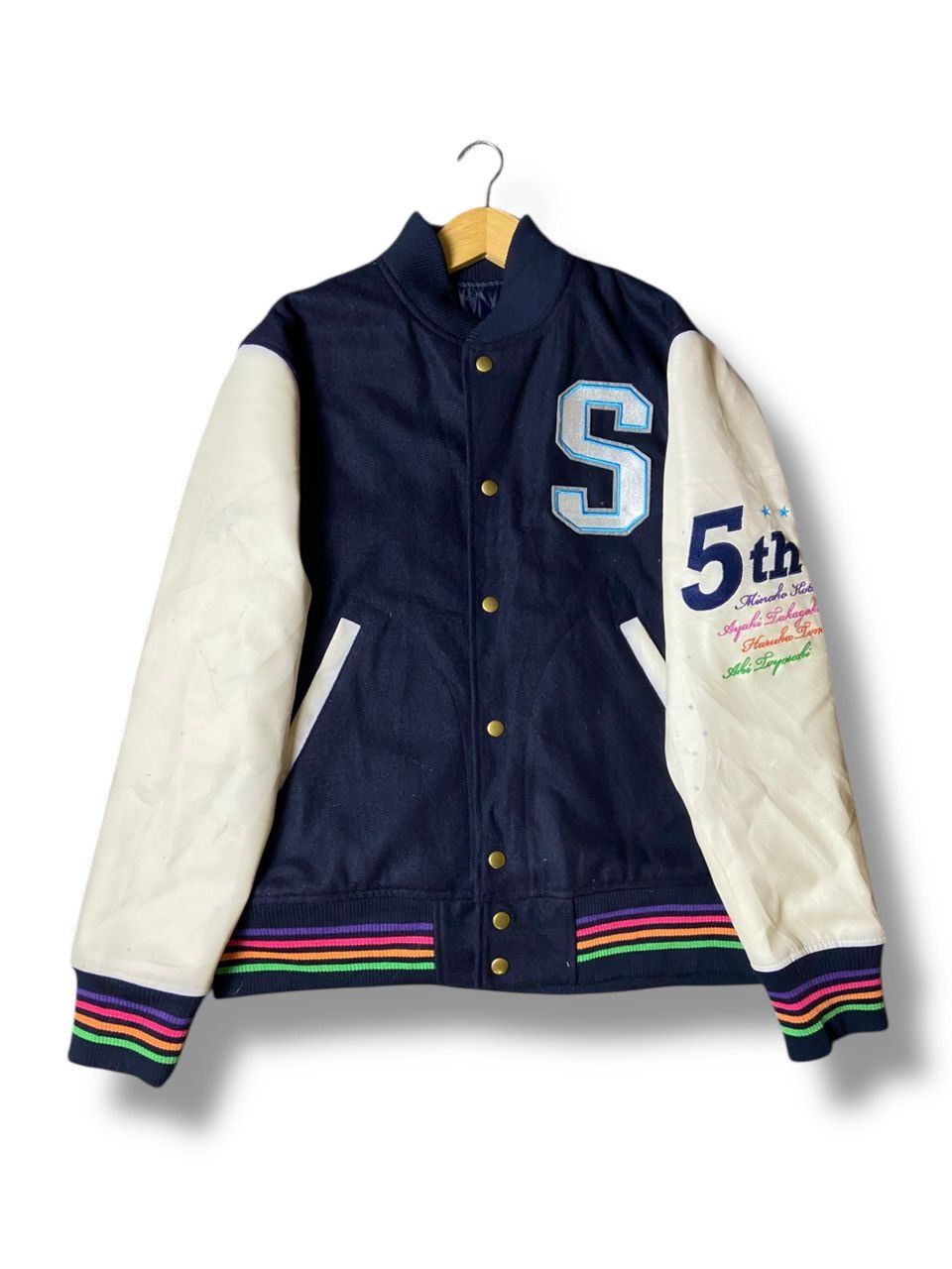 Japanese Brand × Vintage Japanese Brand Embroidered Varsity Jacket (119) Size US XS / EU 42 / 0 - 1 Thumbnail