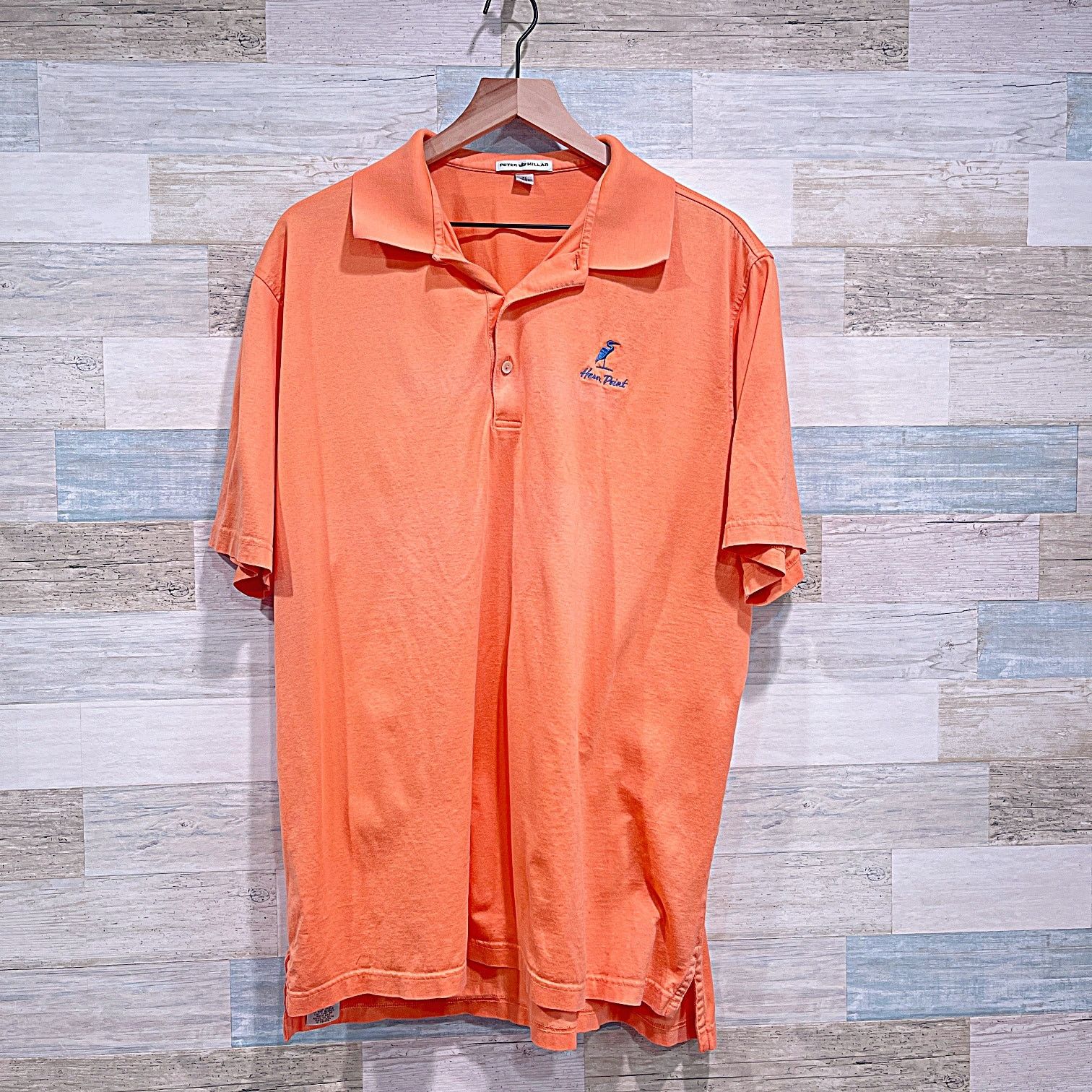 Peter Millar PETER MILLAR Heron Point Golf Polo Orange Mens XL Size US XL / EU 56 / 4 - 1 Thumbnail