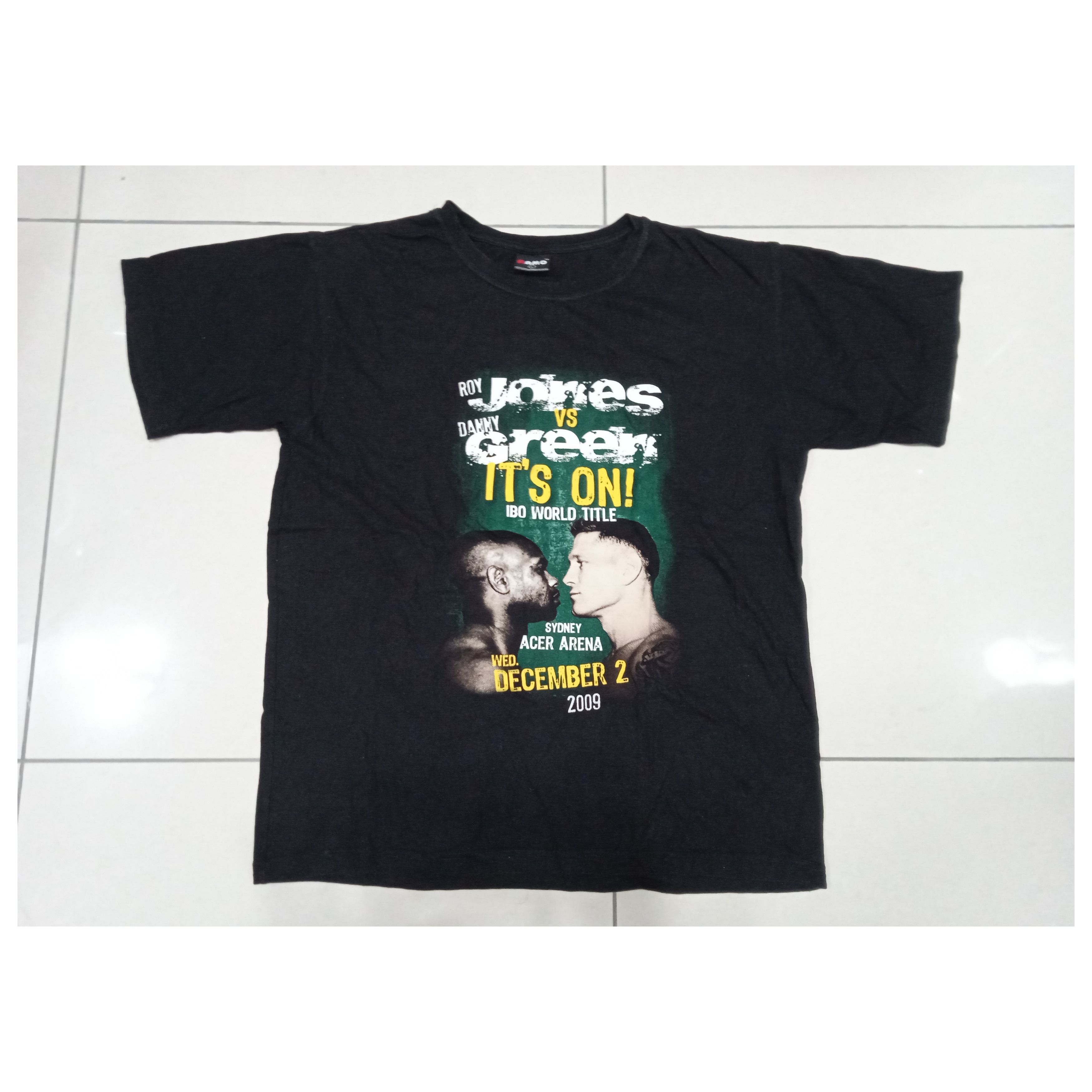 Vintage Vintage 2000s Roy Jones Vs Danny Green Boxing T-Shirt Y2K Size US L / EU 52-54 / 3 - 1 Thumbnail