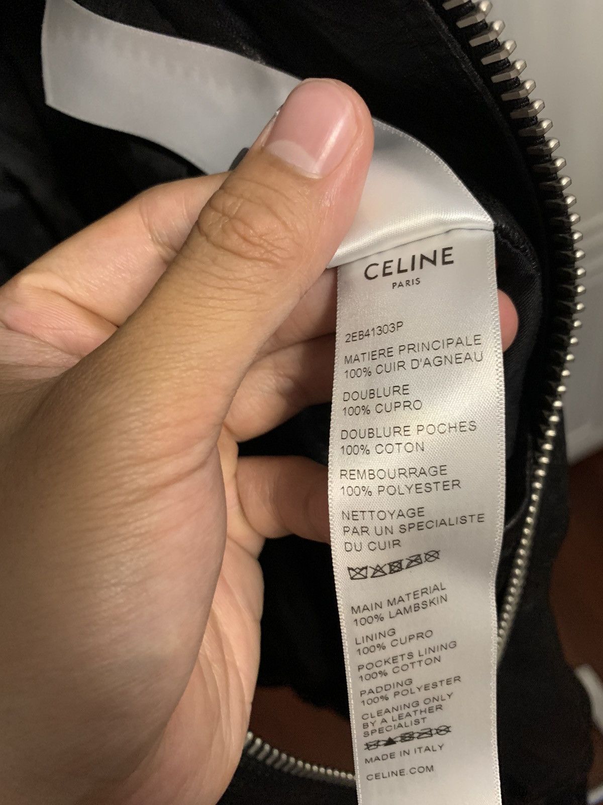 Celine Celine 2022SS Studded Lambskin Ma-1 jacket Size US M / EU 48-50 / 2 - 8 Thumbnail