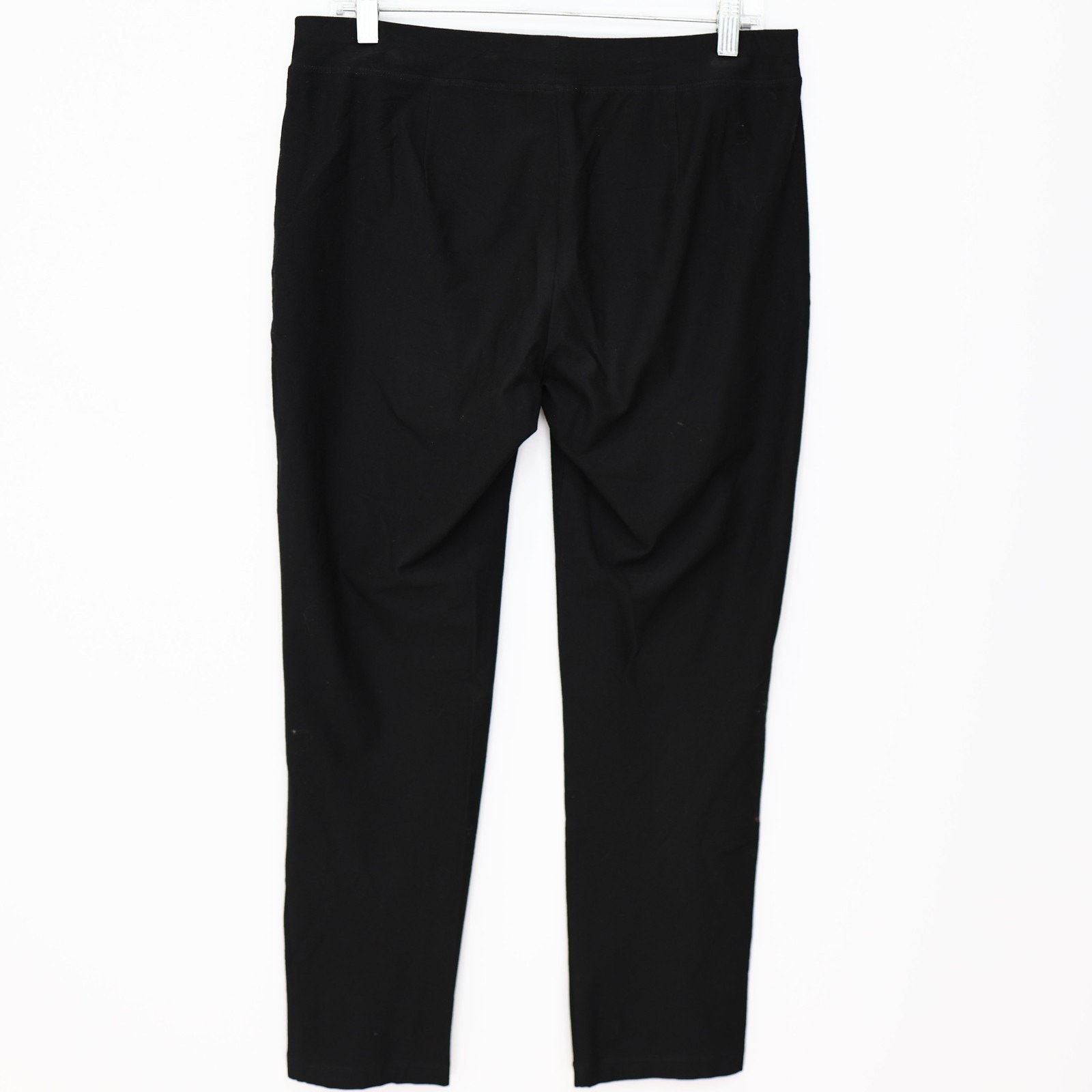 Eileen Fisher EILEEN FISHER Black Stretch Slim Ankle Pull On Pants Size S Size 31" - 3 Thumbnail