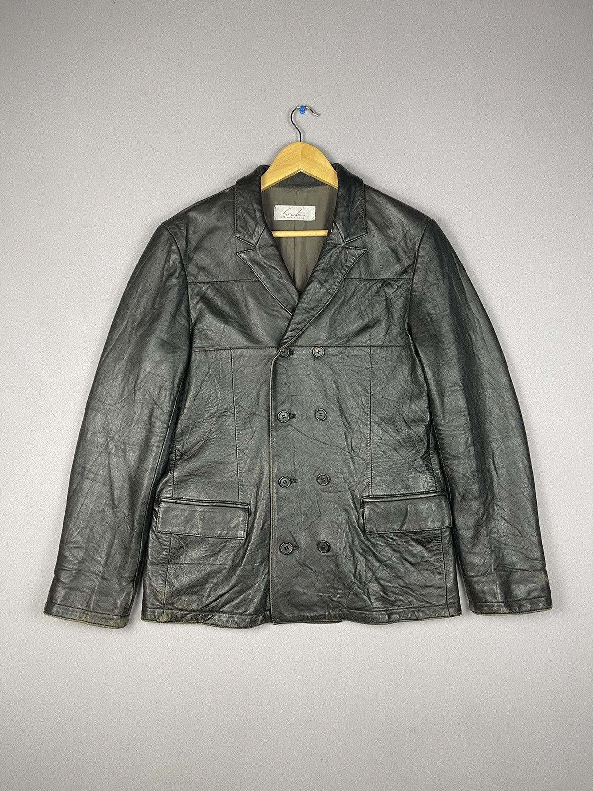 Leather Vintage HIROYUKI KATO Double Breasted Leather Jacket Size US L / EU 52-54 / 3 - 1 Thumbnail