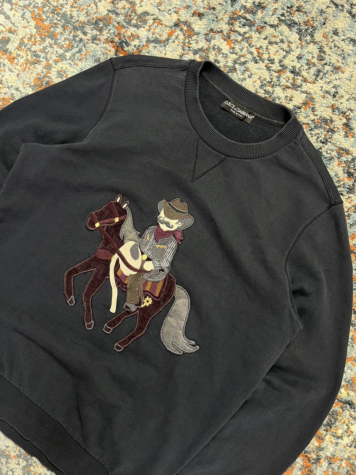Other Vintage 00s Dolce & Gabbana Cowboy sweatshirt Size US M / EU 48-50 / 2 - 2 Thumbnail