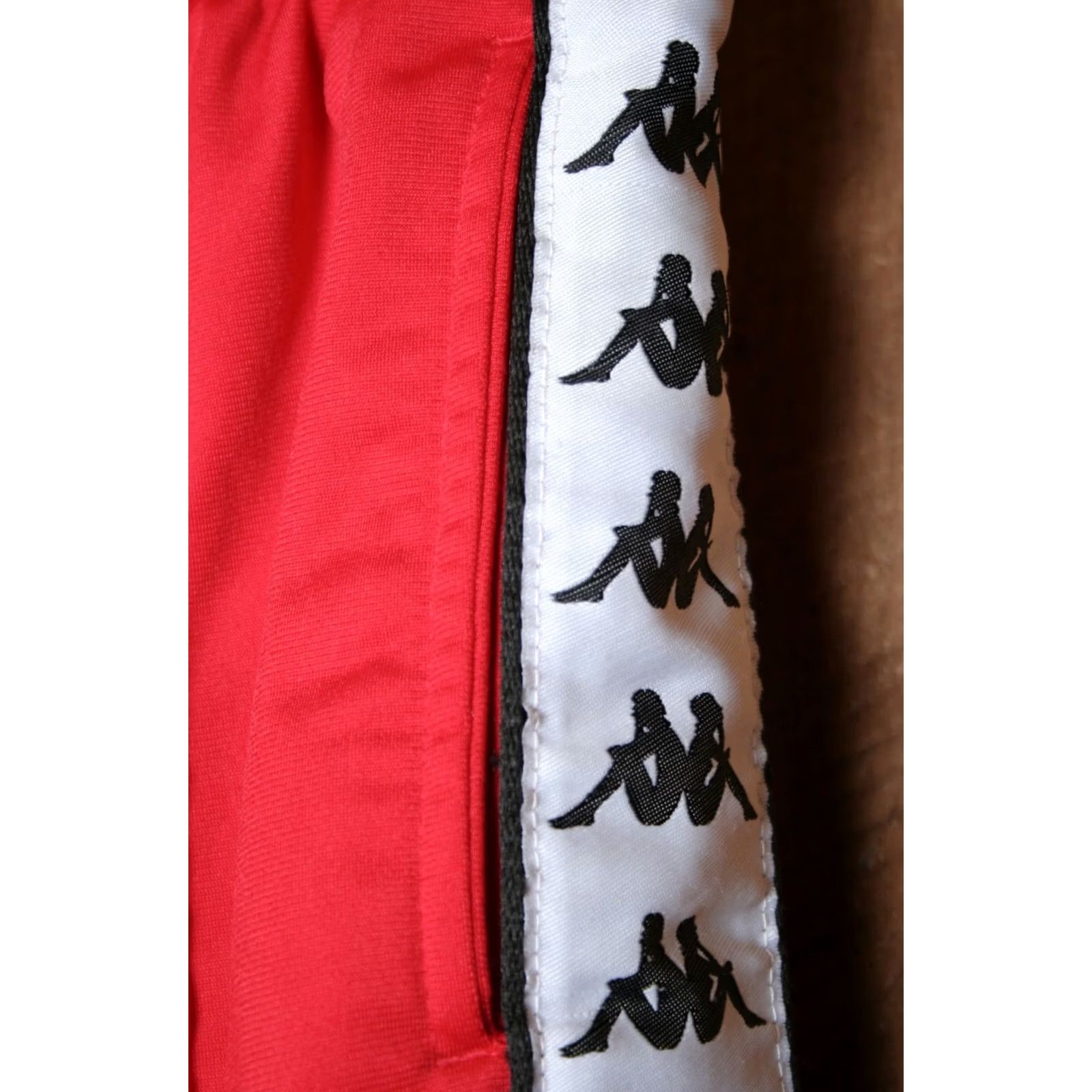 Kappa VINTAGE Kappa Sport Trousers Red Soccer Track Pants Sz. S Unisex Adults Regular Inseam 31" Polyester Drawstring Athletic Pants Size US 29 - 3 Thumbnail