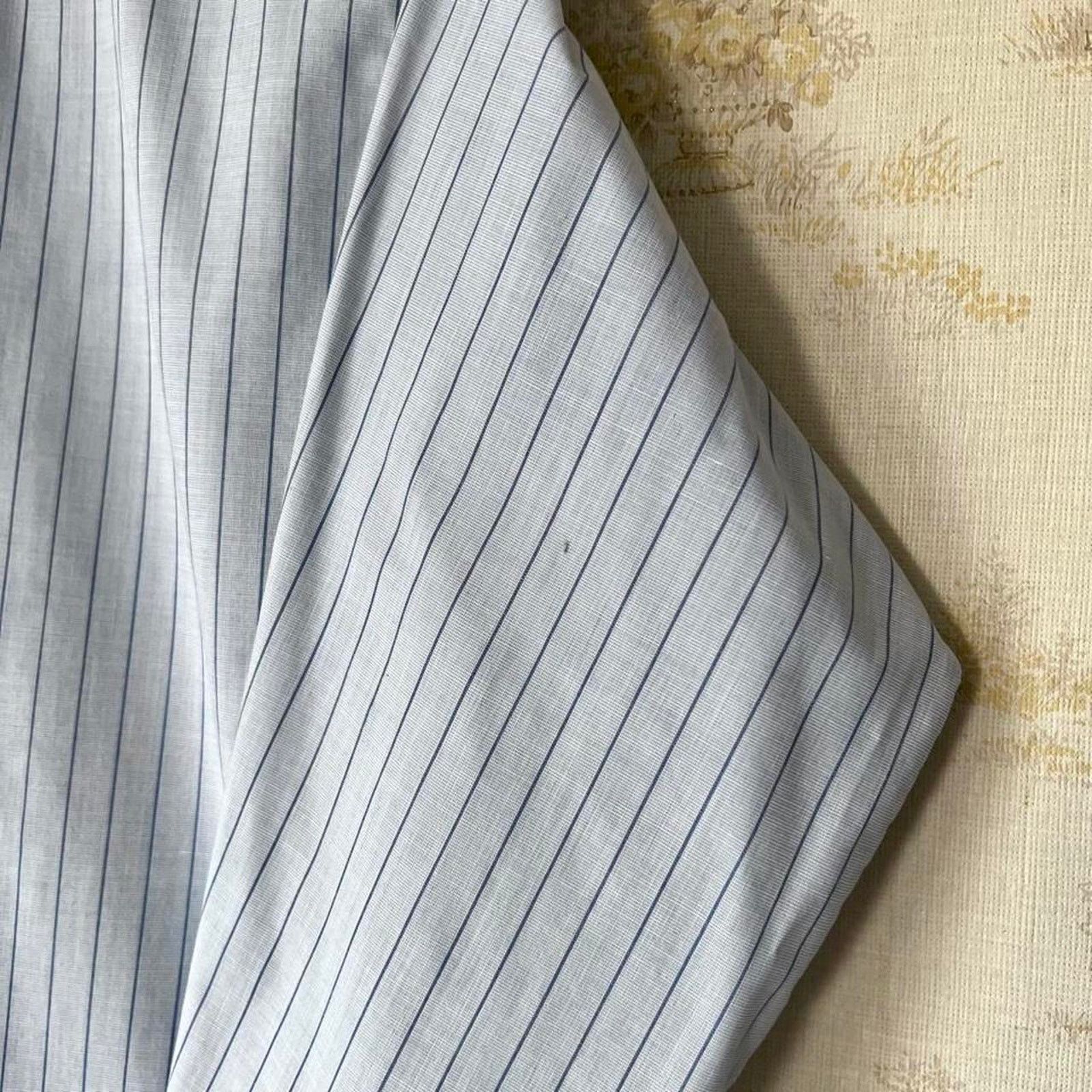 Vintage 70s Montgomery Ward Shirt | Blue Striped Button Up | Size M Size US M / EU 48-50 / 2 - 8 Thumbnail